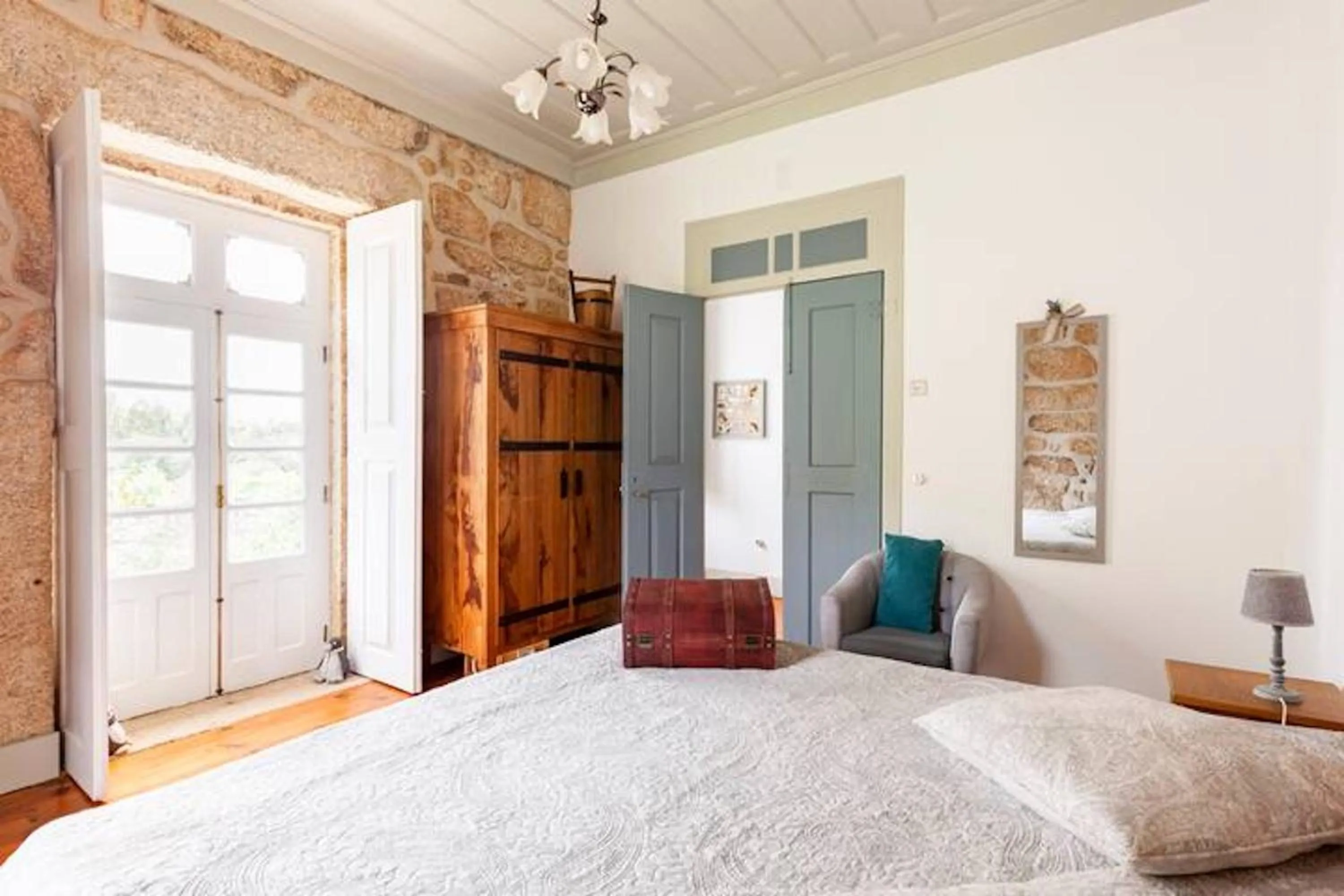 Bedroom, Bed in Casa do Cabeço