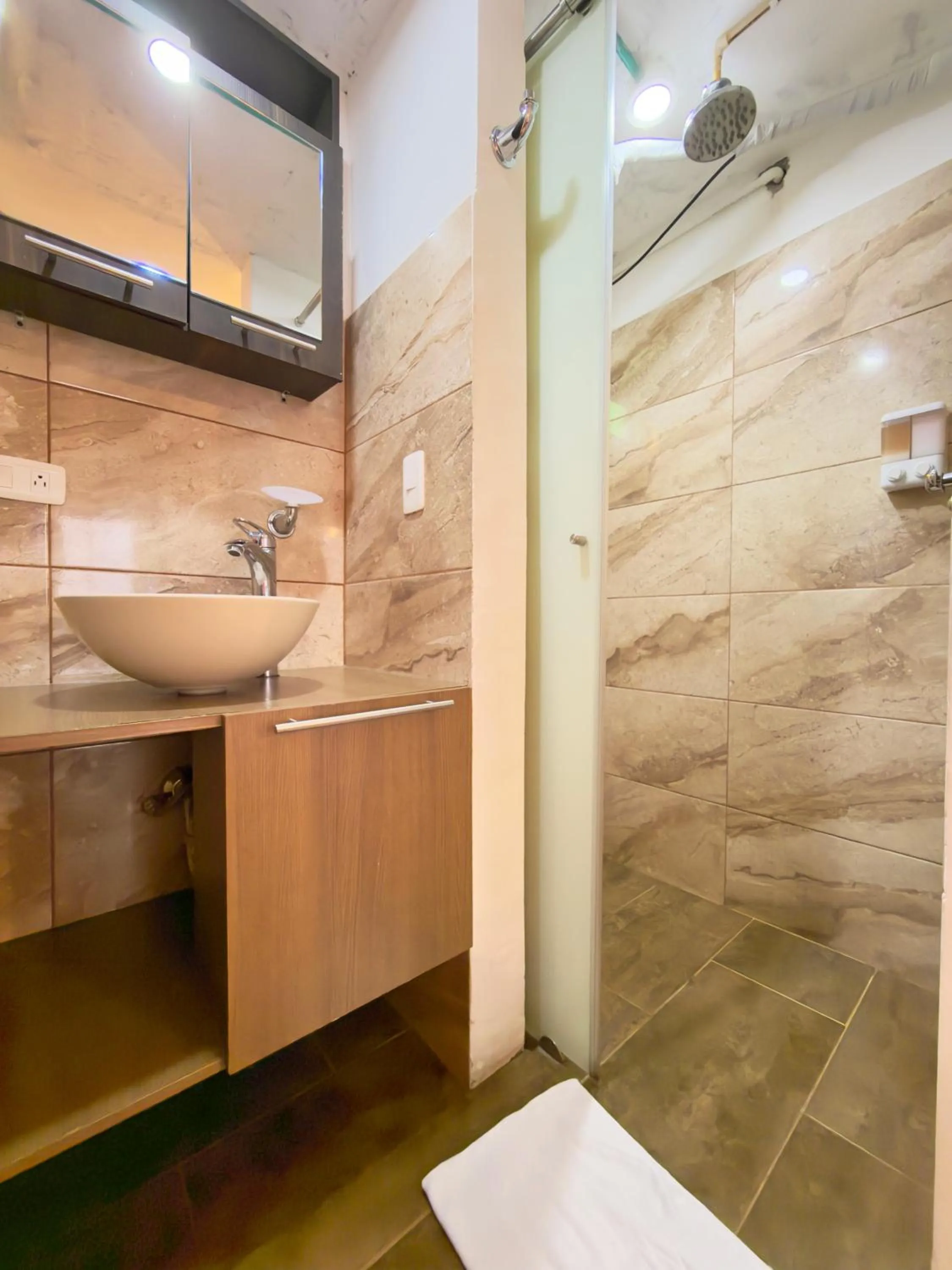 Shower in Santiago DC Hotel