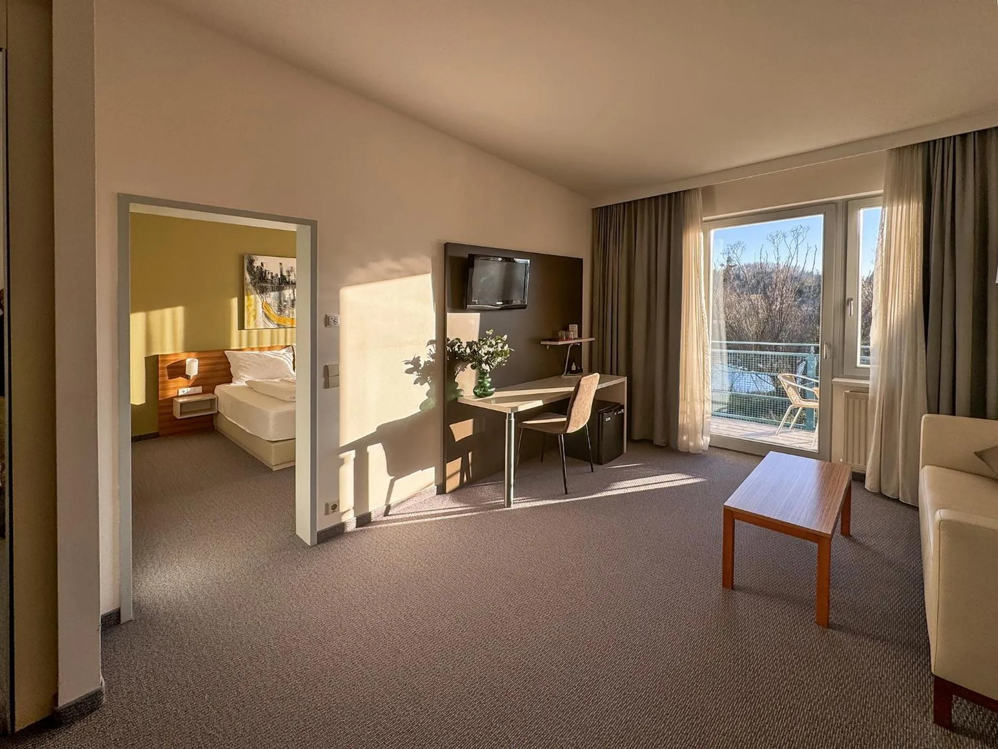 Photo of the whole room, Bed in DORMERO SeHo Graz