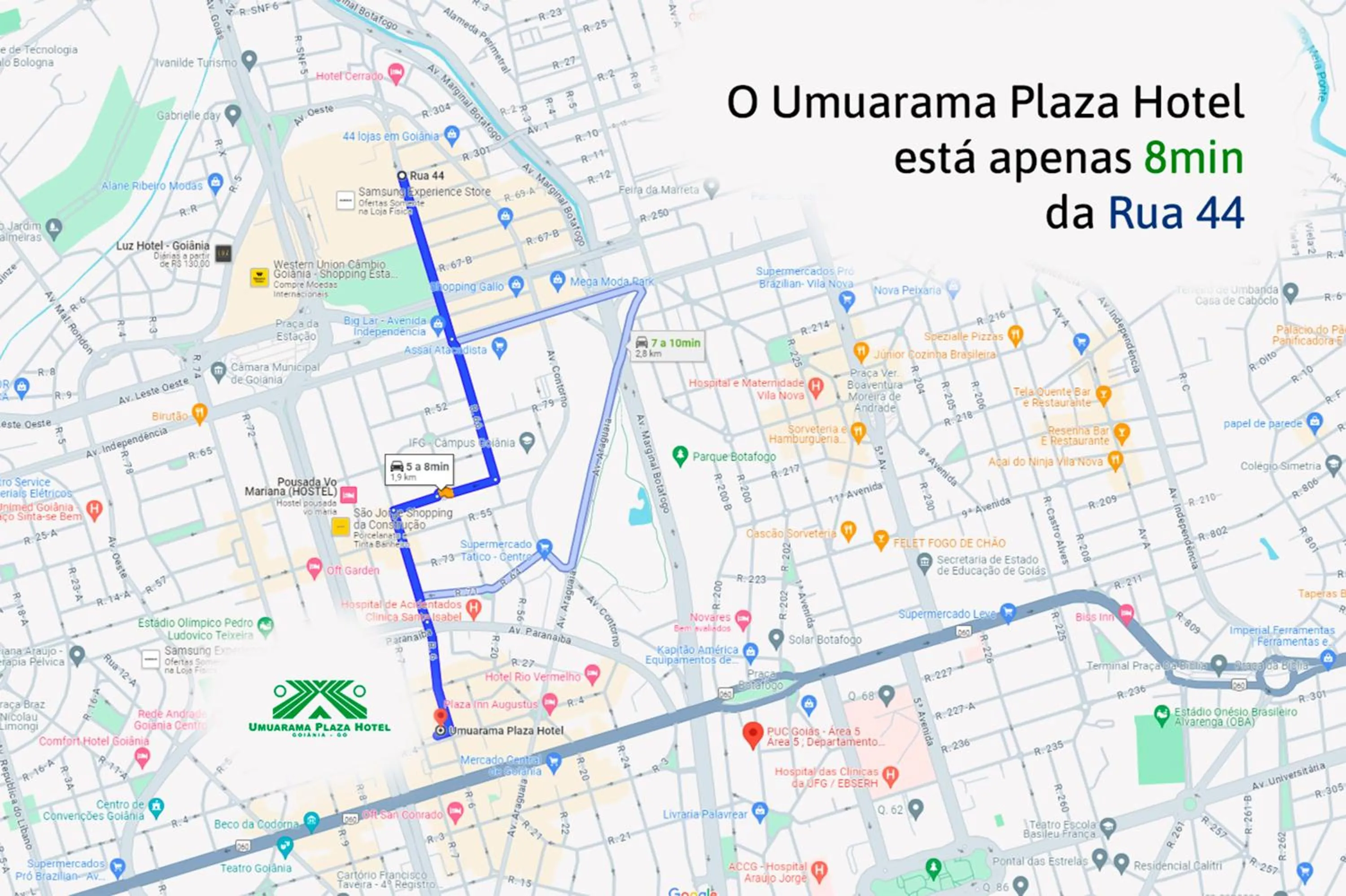 Location in Umuarama Plaza Hotel by Castelo Itaipava
