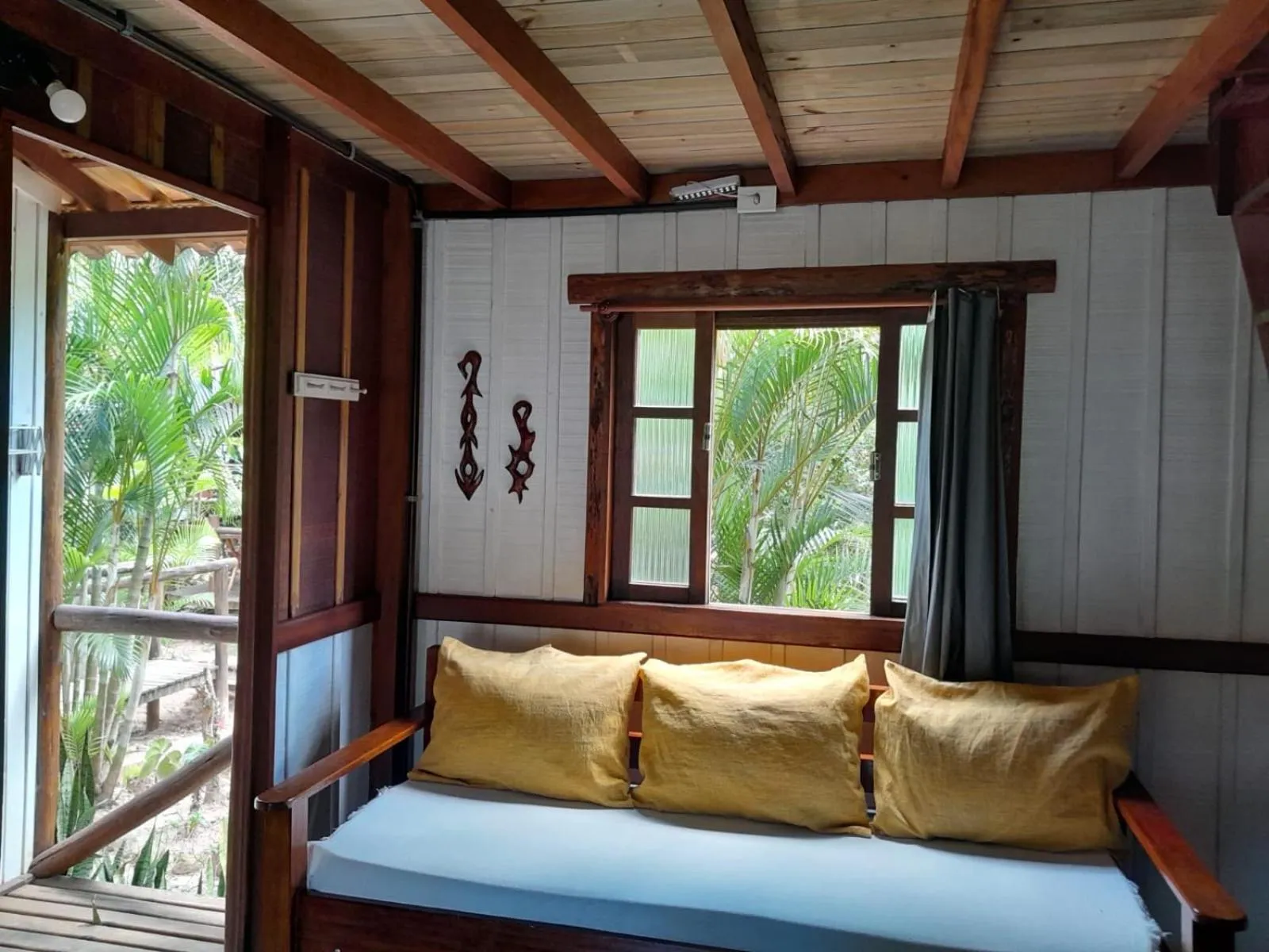 Bed in Recanto das Bromélias Chalés