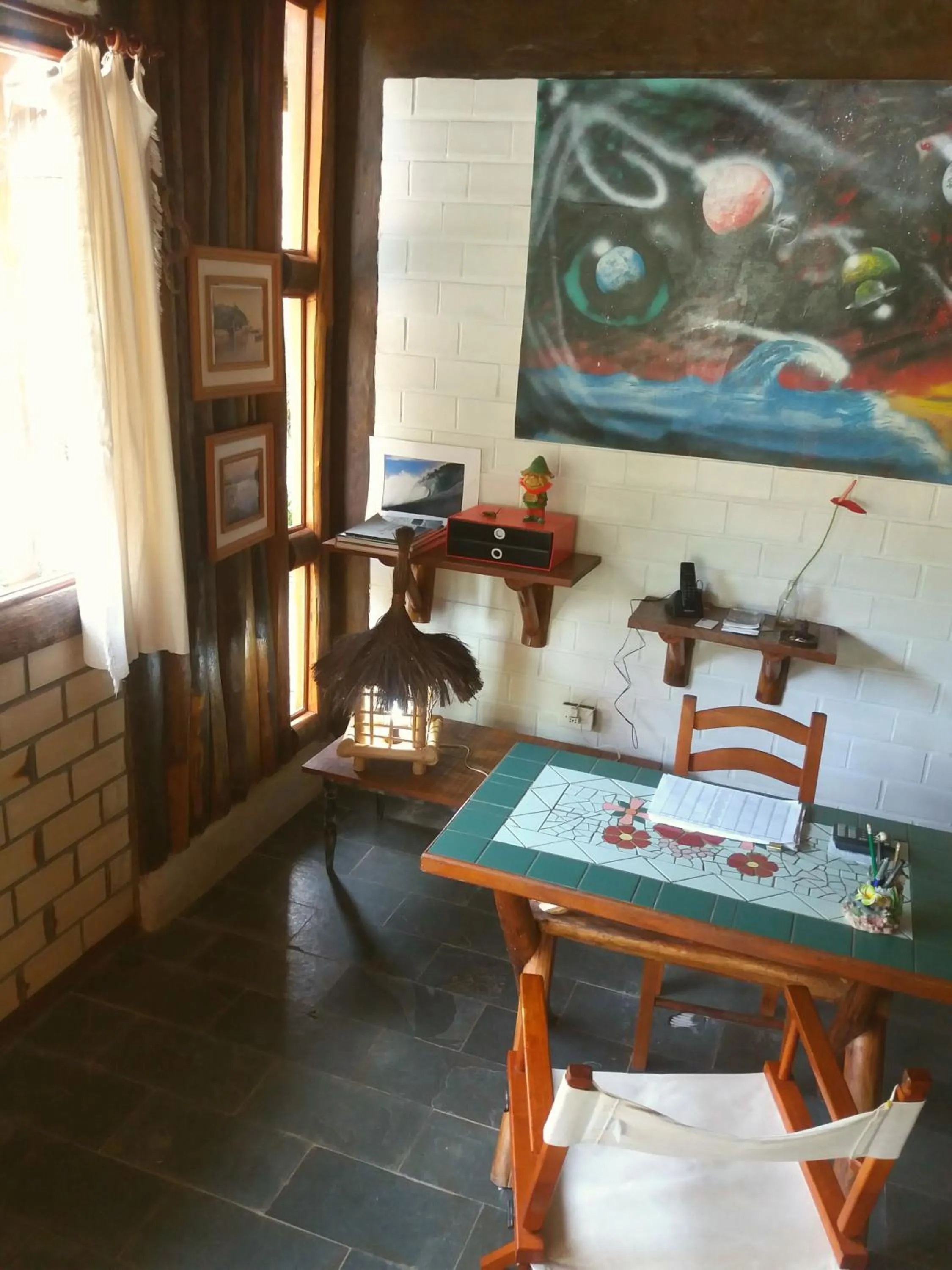 Lobby or reception in Recanto das Bromélias Chalés