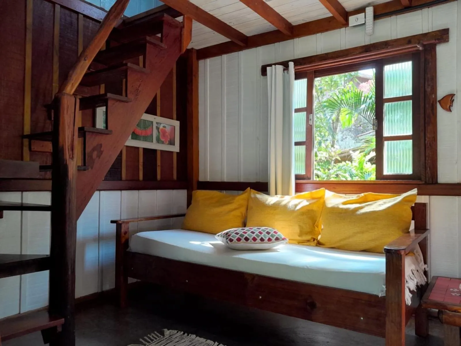 Bed in Recanto das Bromélias Chalés