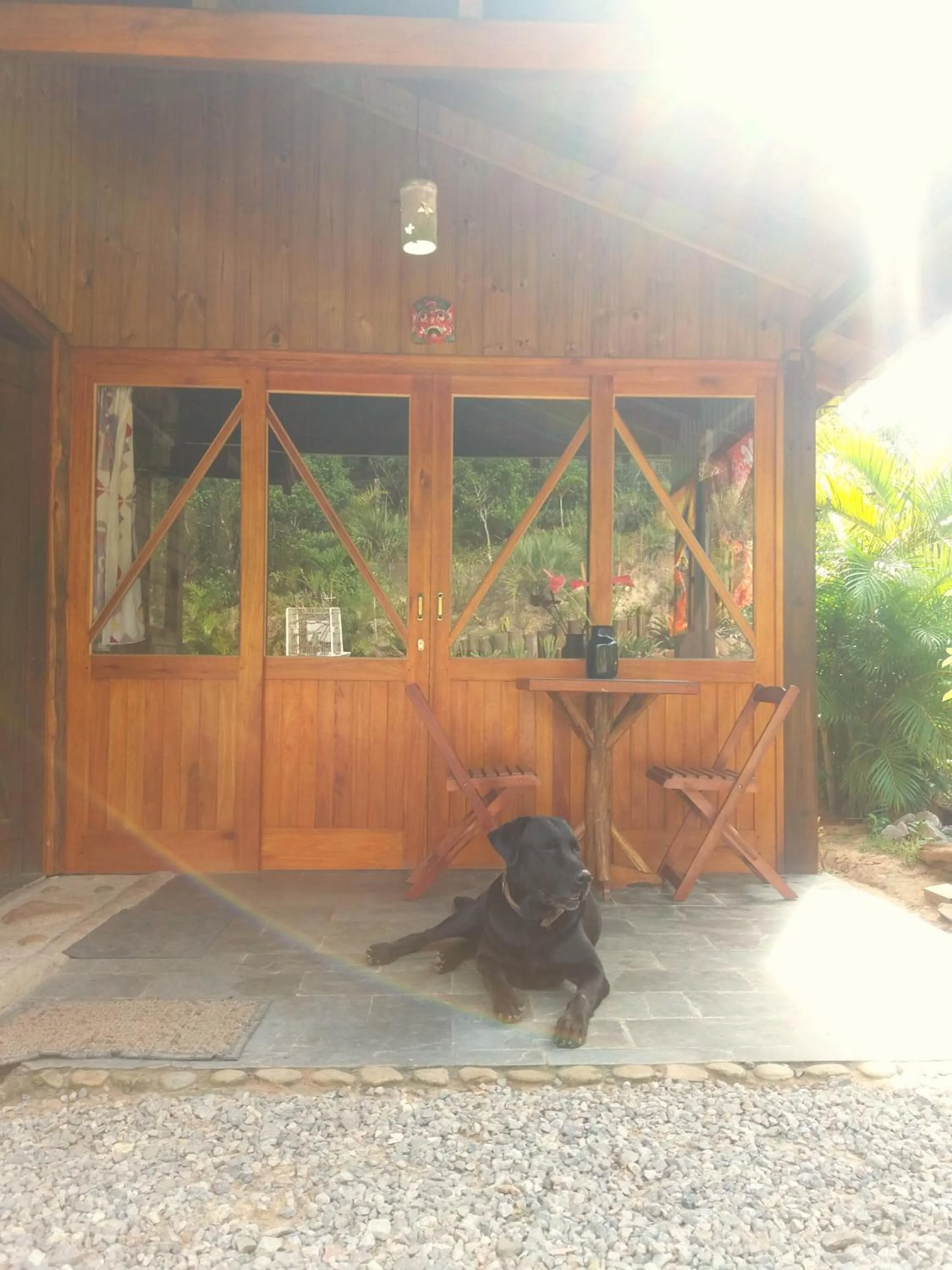 Lobby or reception in Recanto das Bromélias Chalés