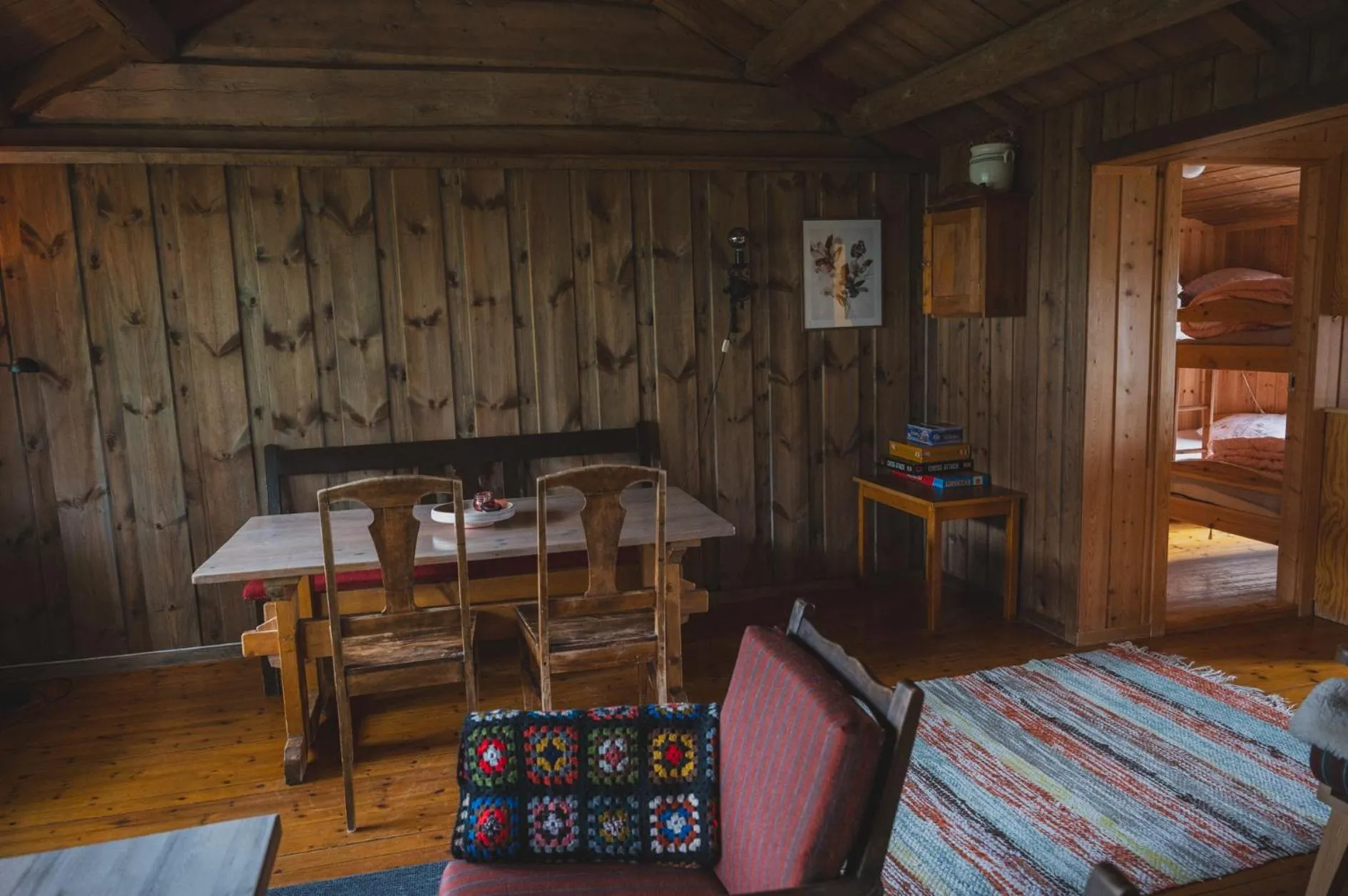 Living room, Bed in Putten Seter