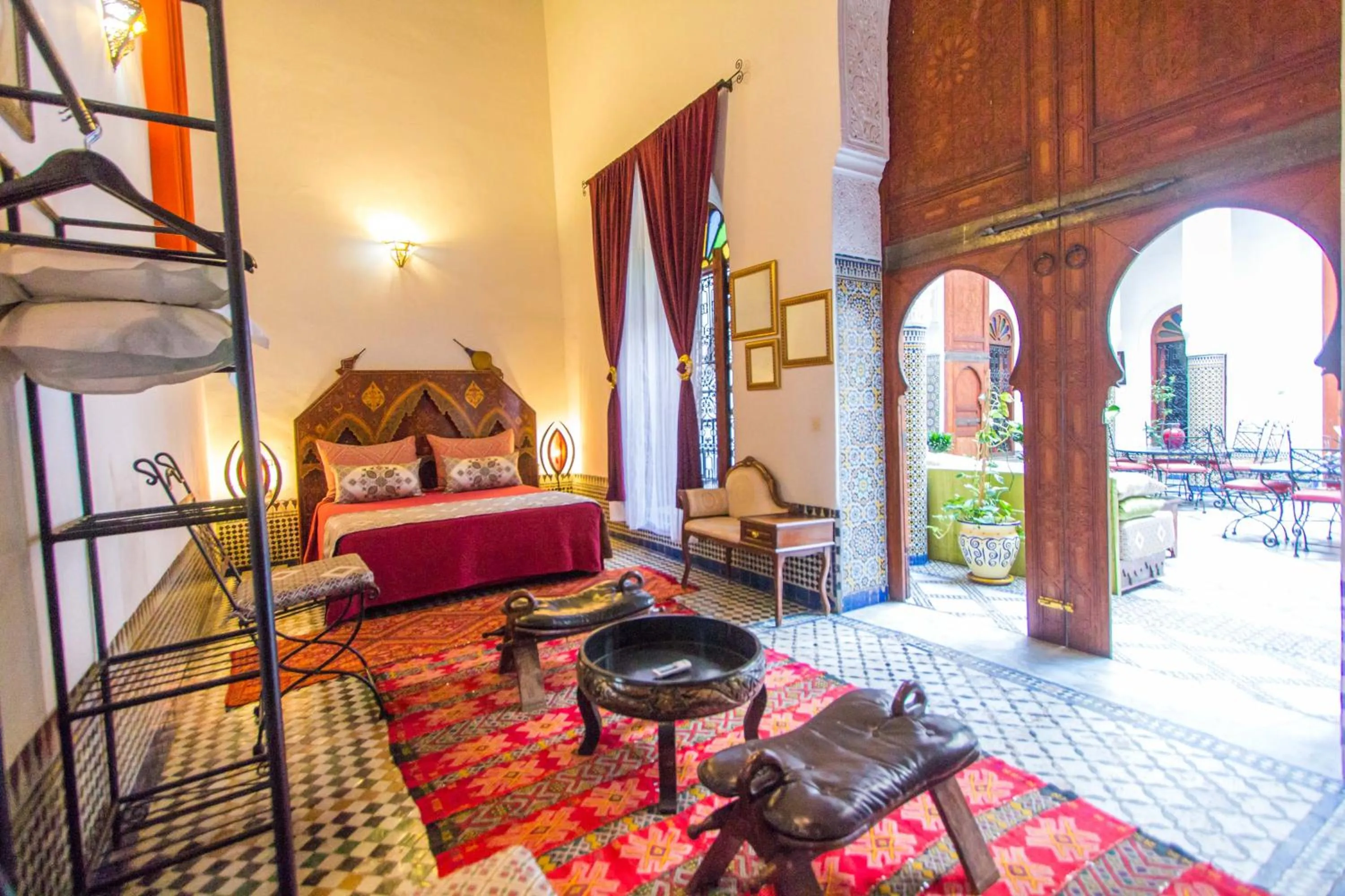 Decorative detail, Bed in Riad Dar Skalli & SPA