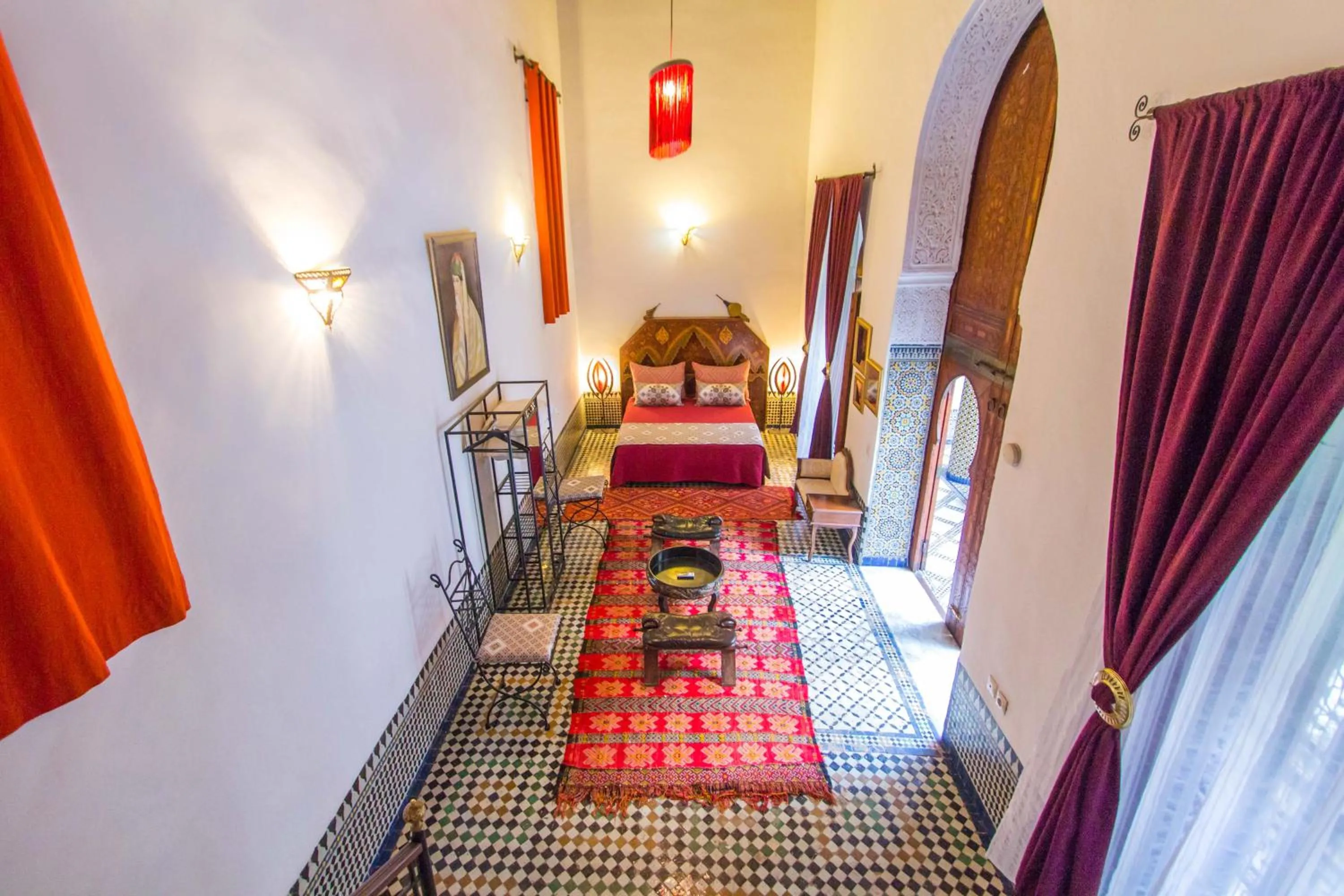 Decorative detail, Bed in Riad Dar Skalli & SPA