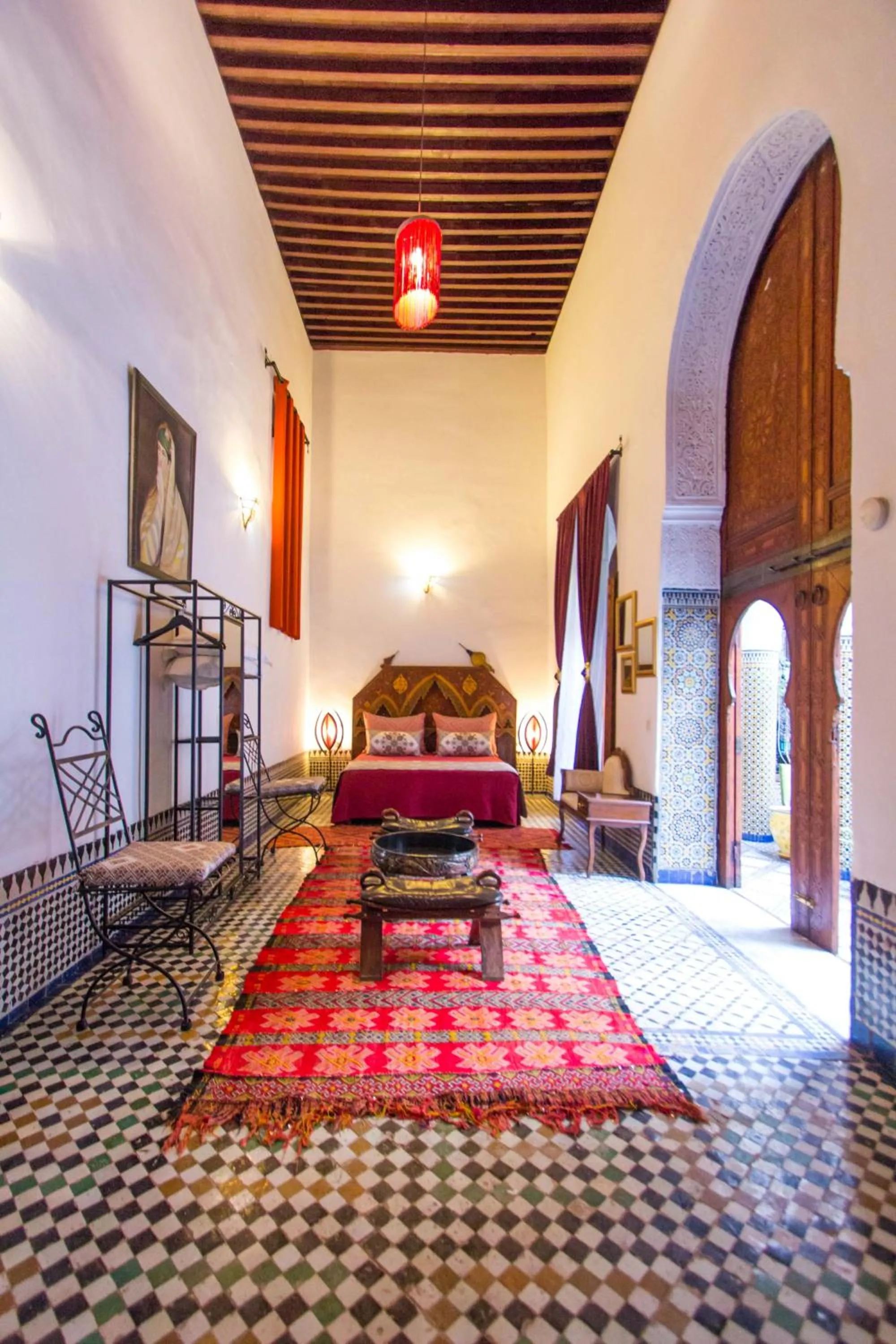 Decorative detail, Bed in Riad Dar Skalli & SPA