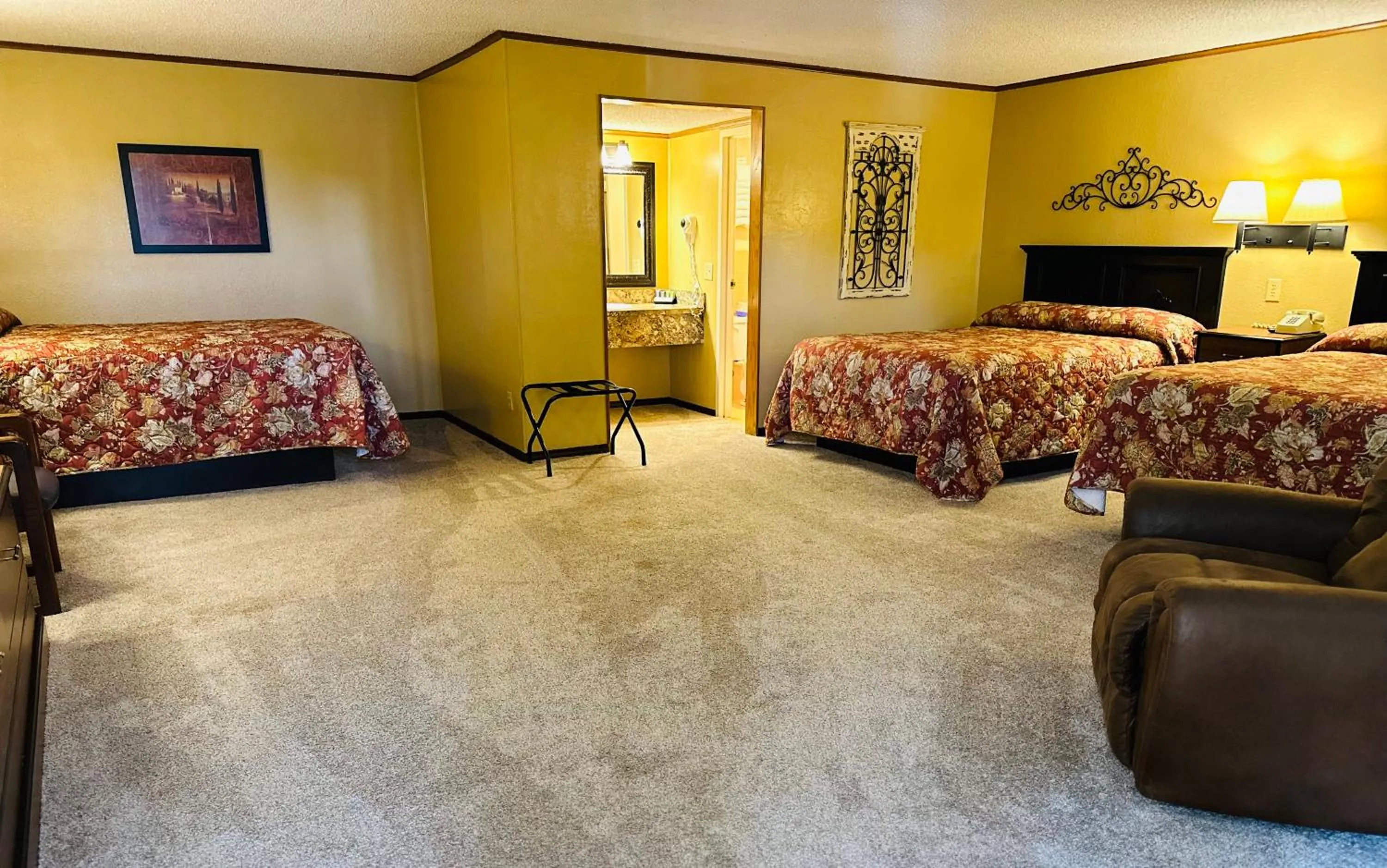 Bed in Interstate Inn