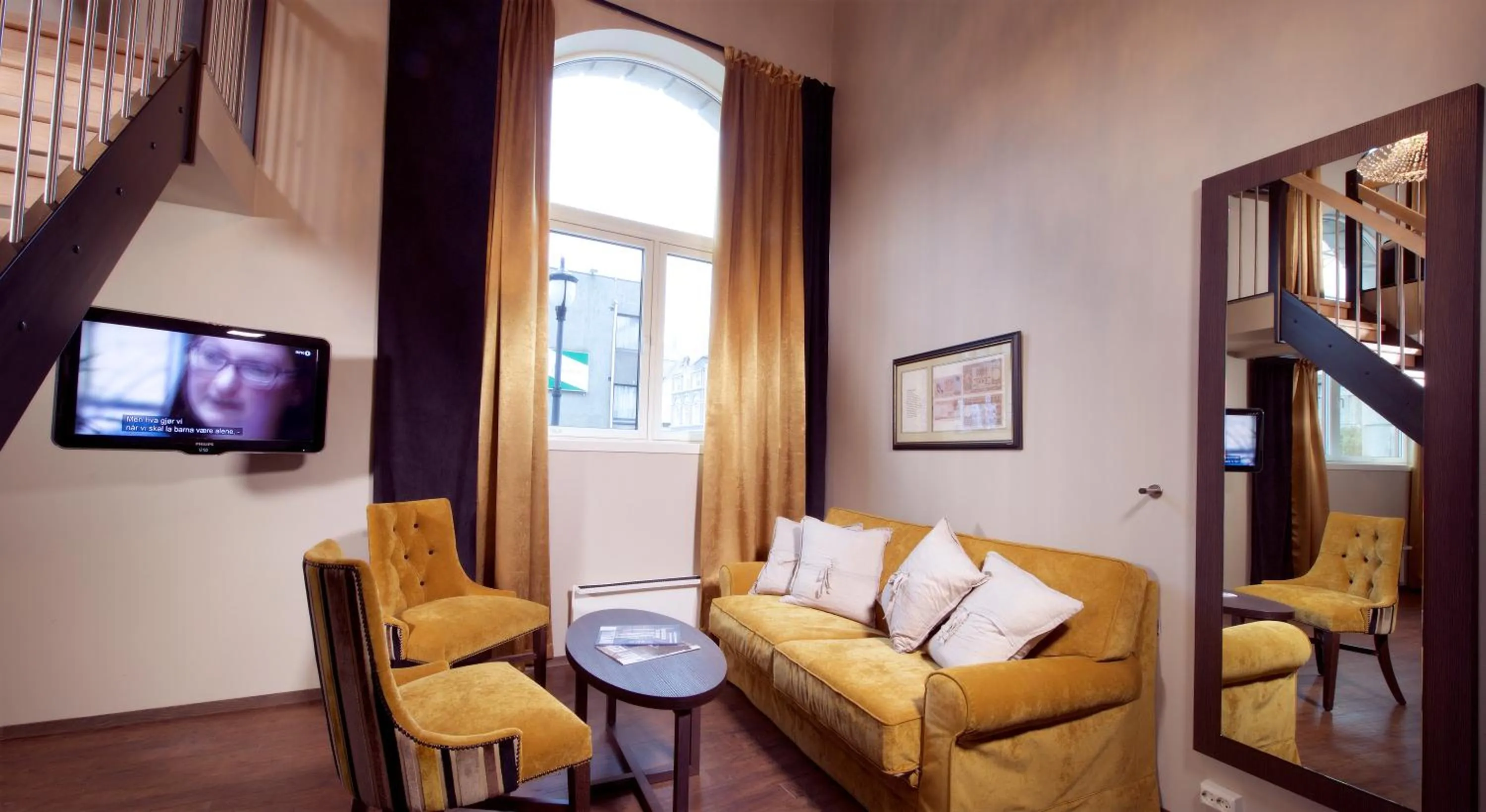 Seating area in Banken Hotel