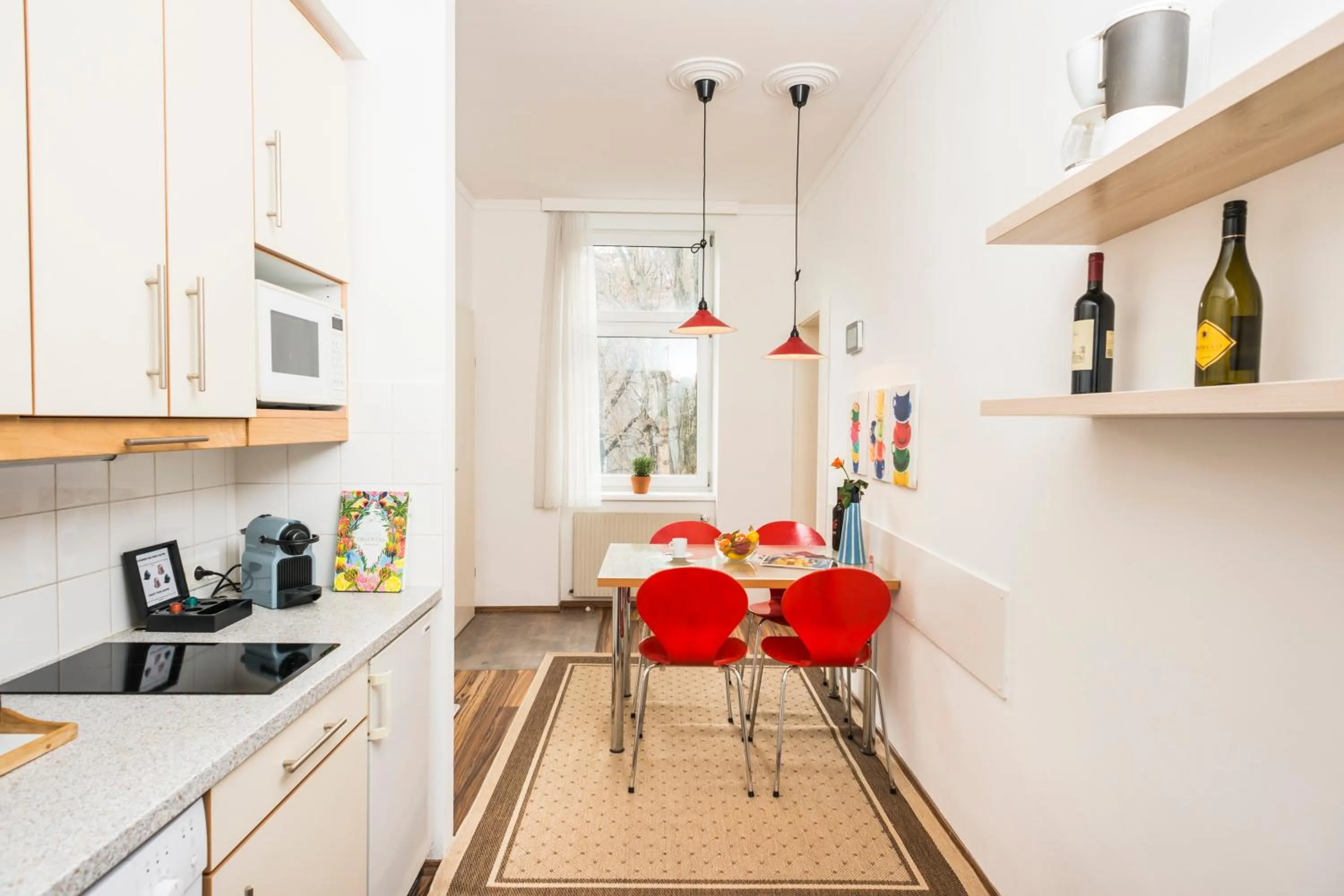 Kitchen or kitchenette in Appartements Ferchergasse