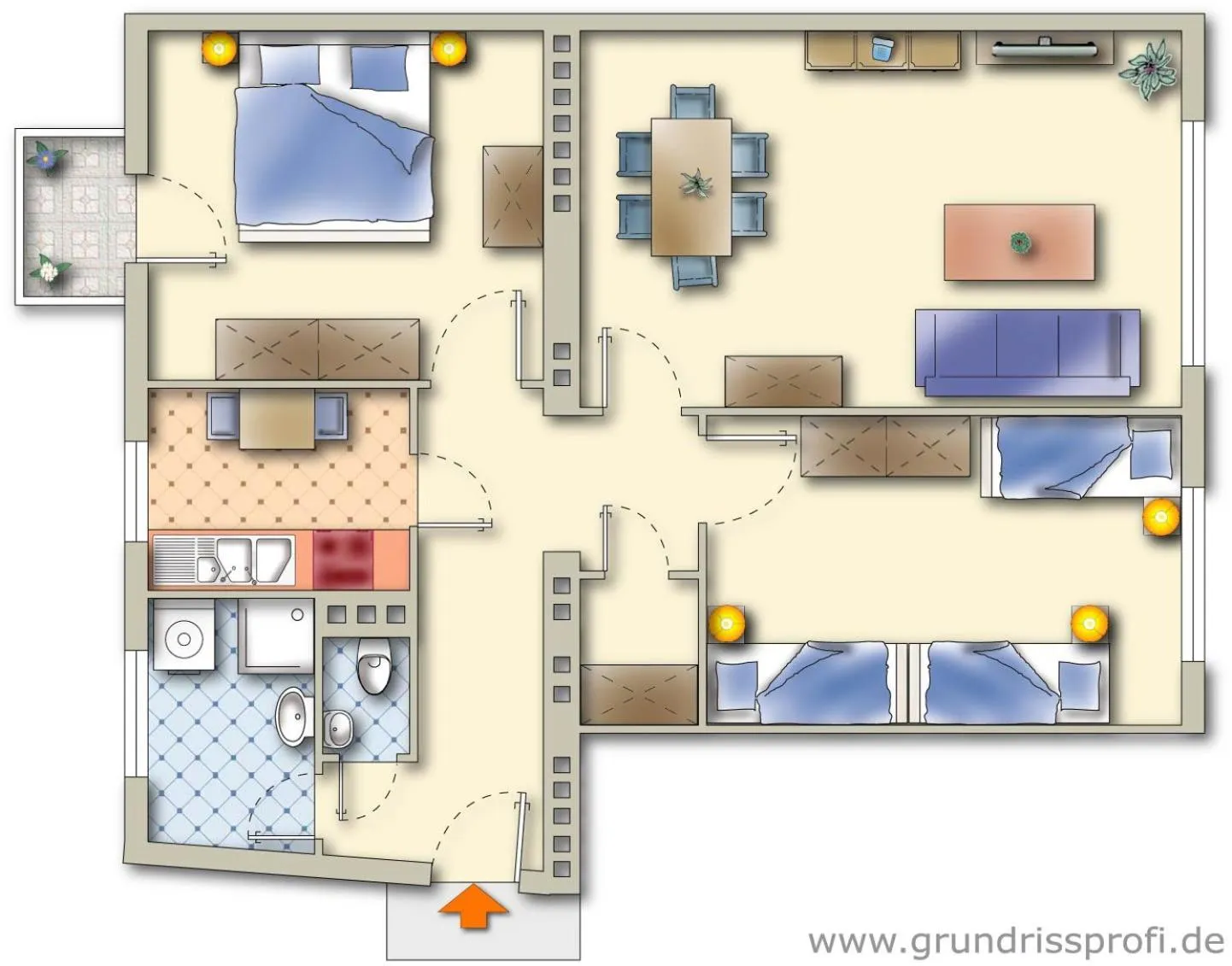 Floor plan in Appartements Ferchergasse