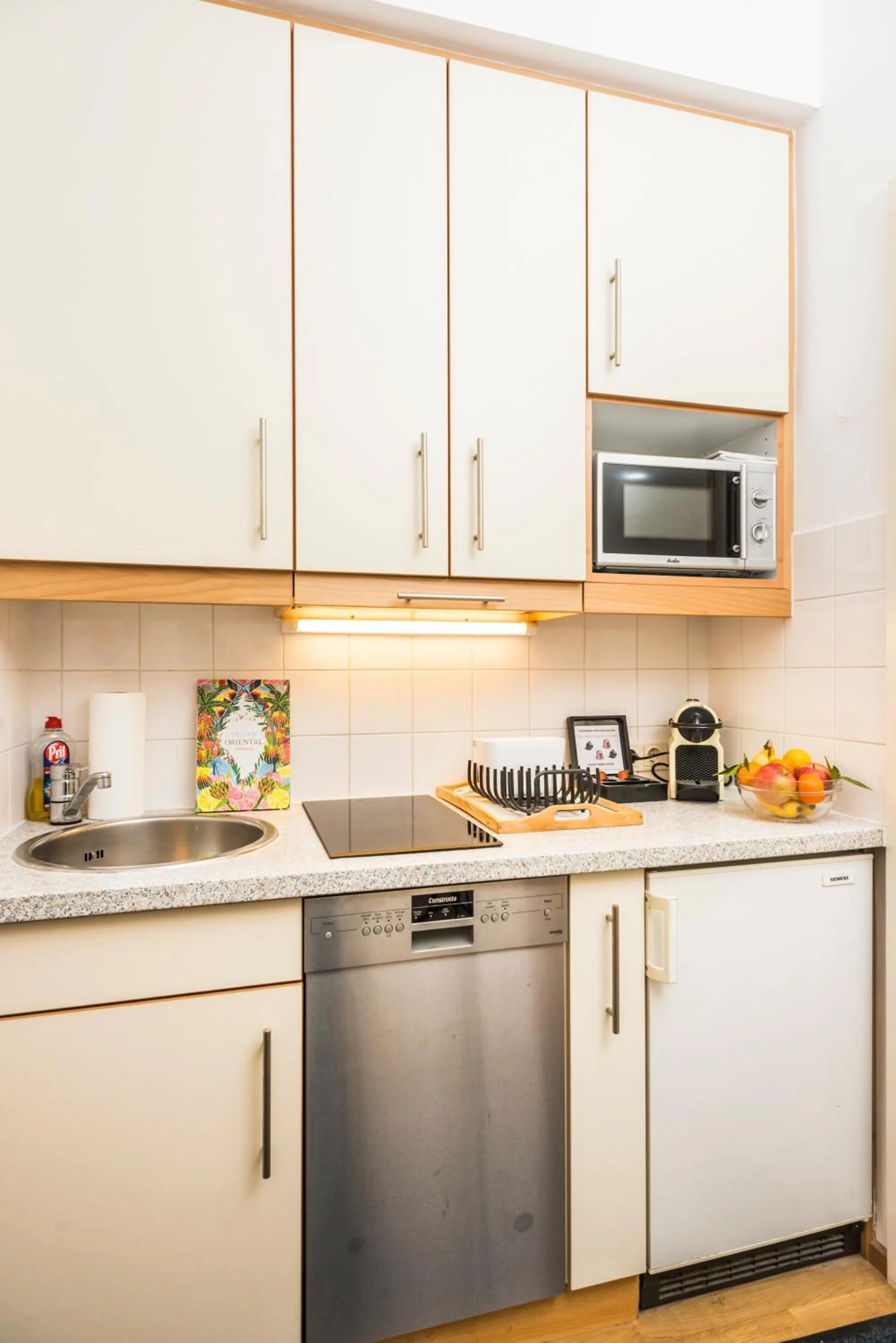 Kitchen or kitchenette in Appartements Ferchergasse