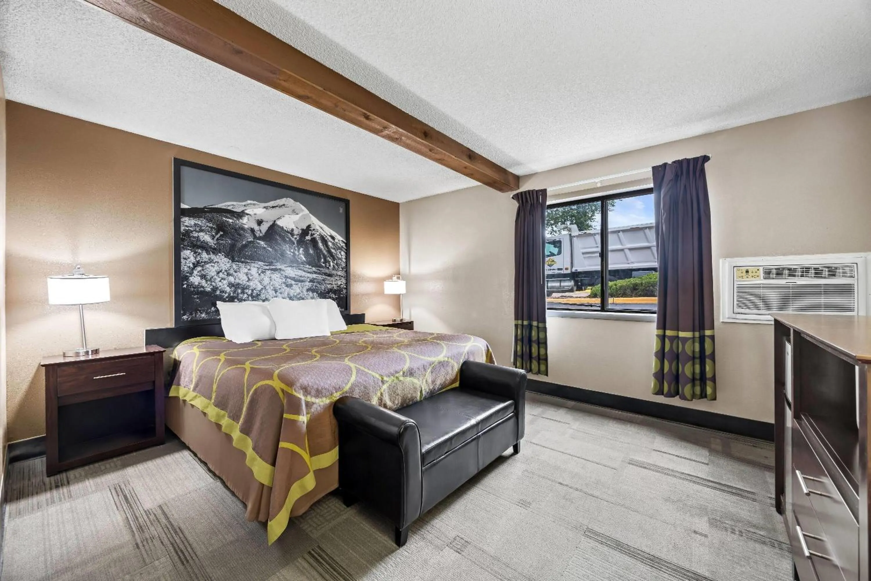 Bed in Super 8 by Wyndham Colorado Springs Peterson Space Force