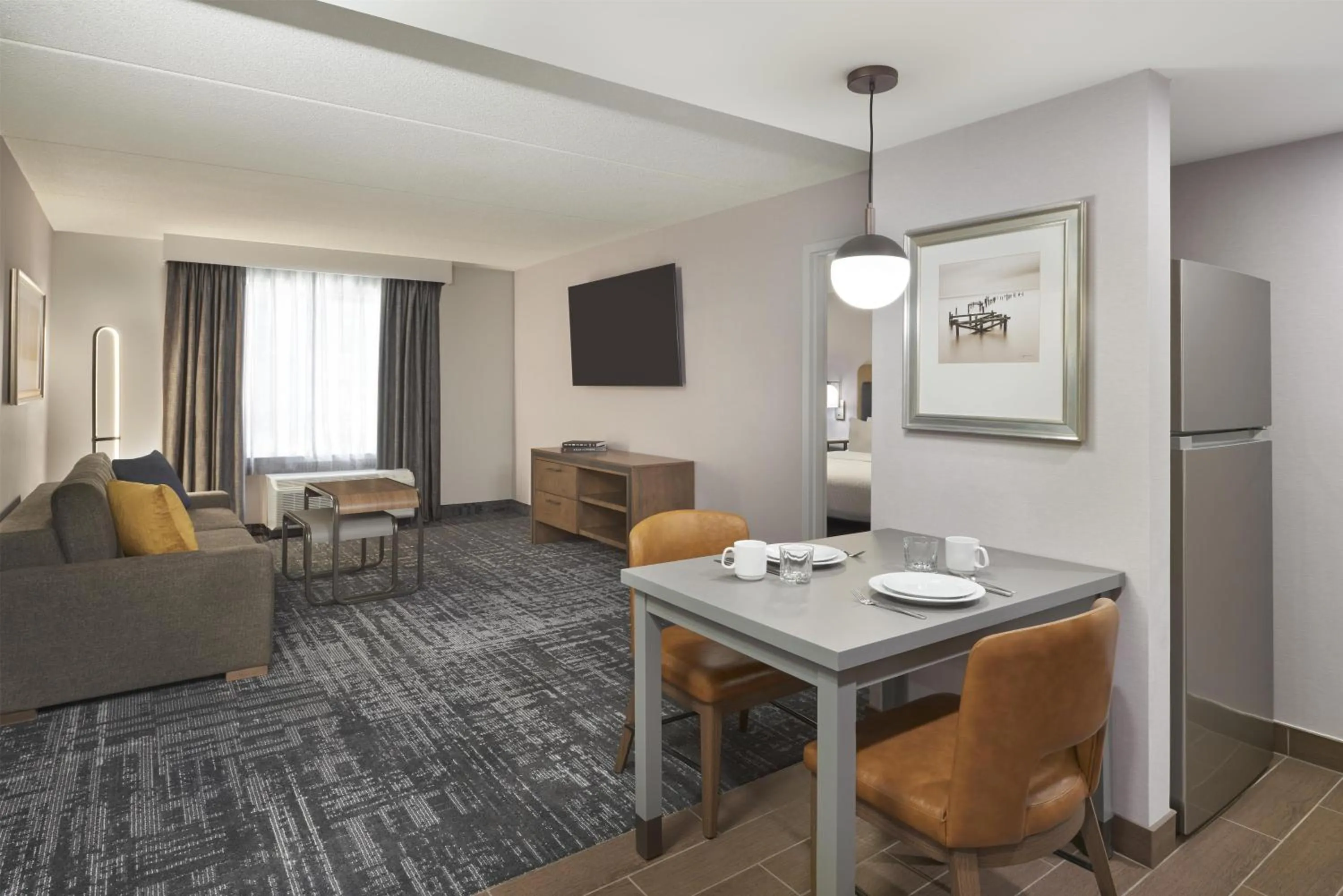 Living room in Homewood Suites by Hilton Toronto Vaughan