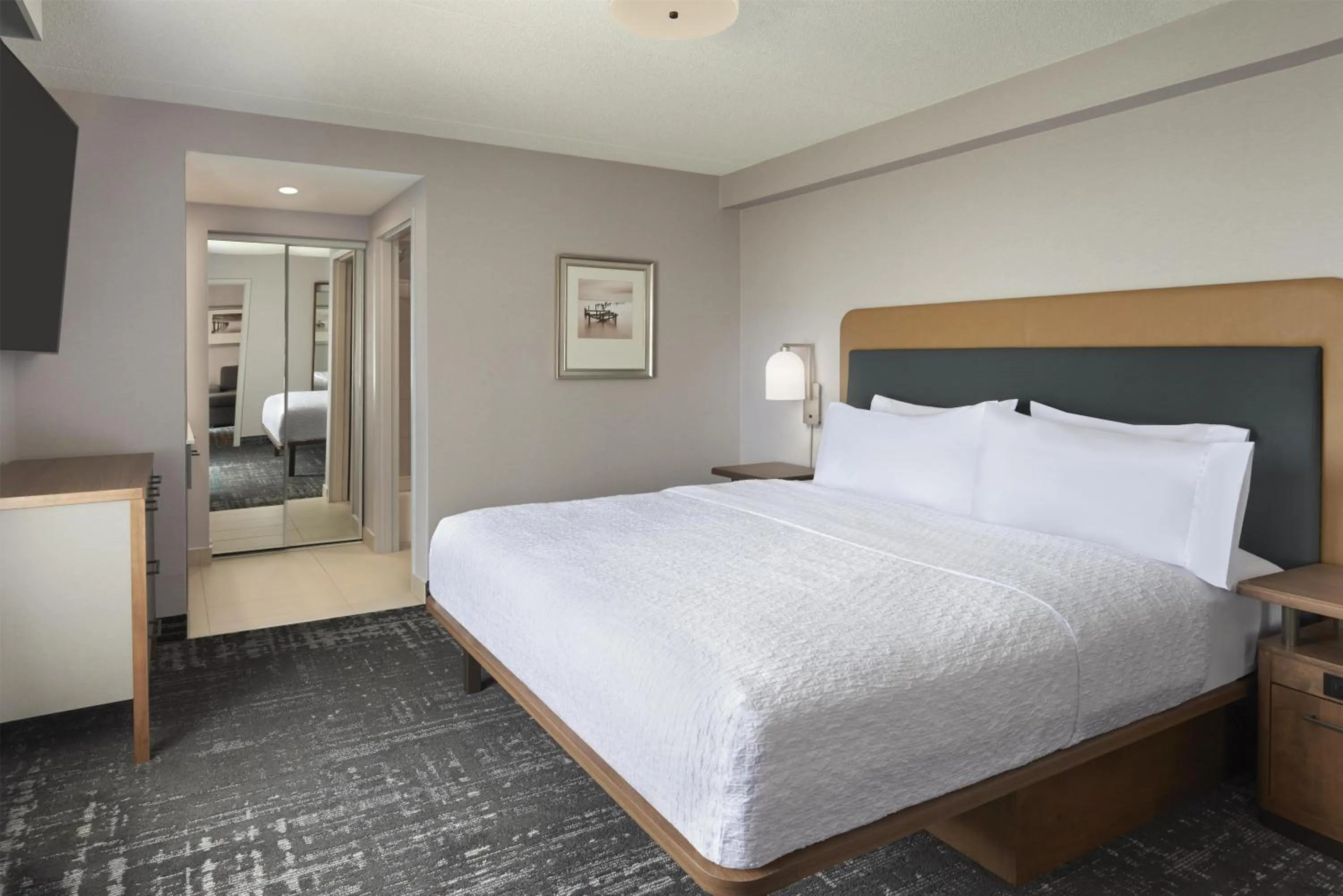 Bed in Homewood Suites by Hilton Toronto Vaughan