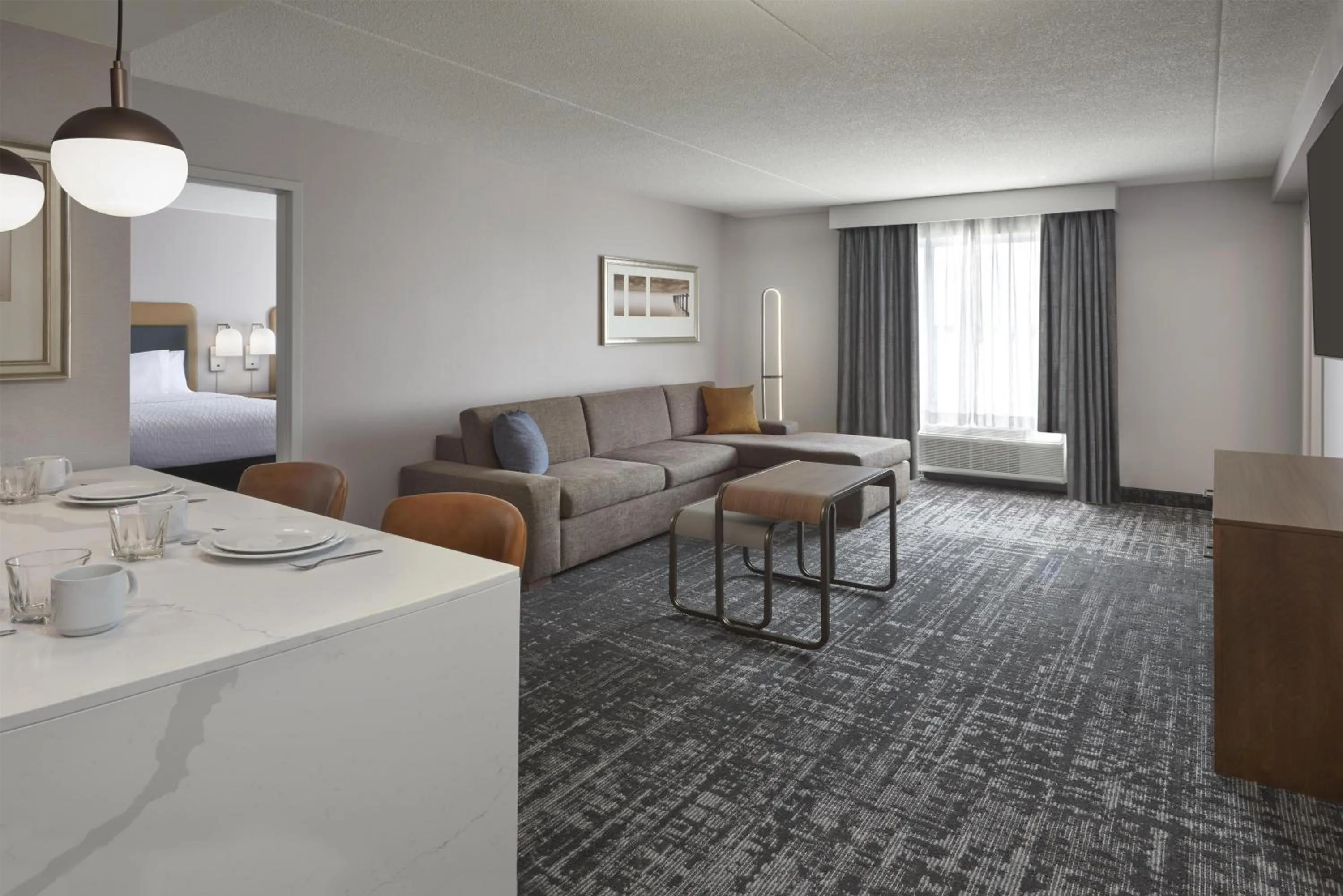 Living room in Homewood Suites by Hilton Toronto Vaughan