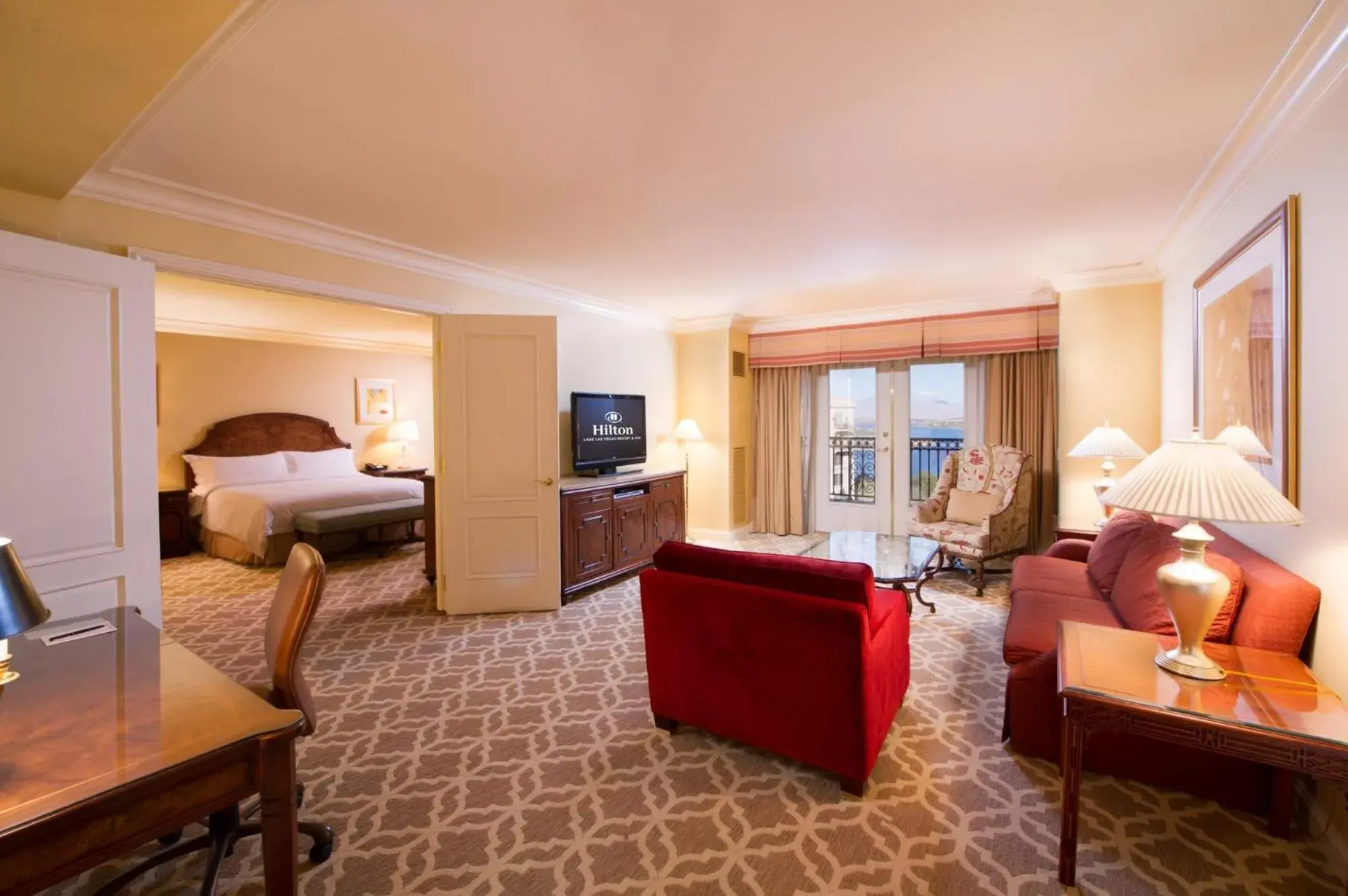 View (from property/room), Bed in Hilton Lake Las Vegas Resort & Spa View (from property/room), Bed in Hilton Lake Las Vegas Resort & Spa