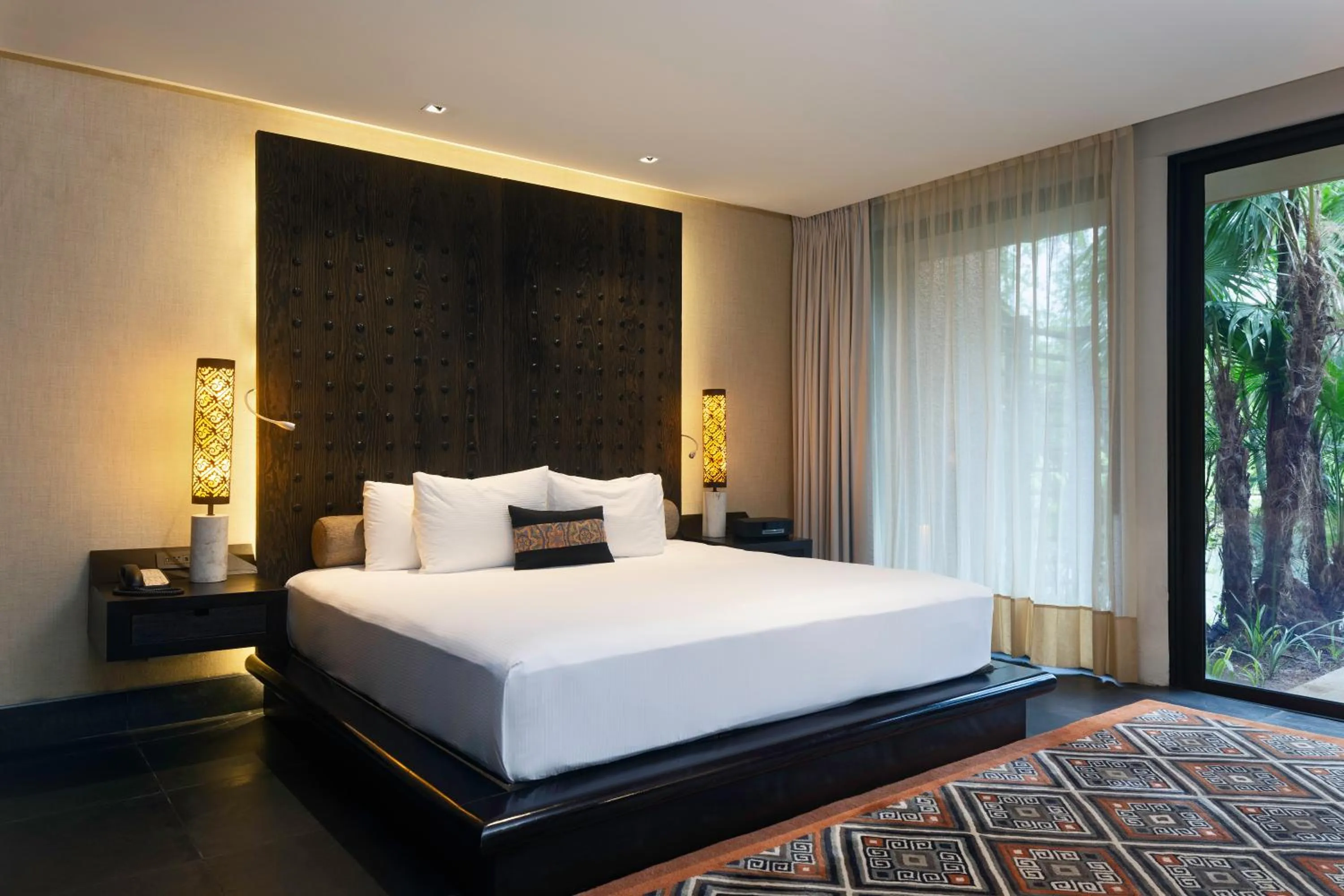 Bed in Banyan Tree Mayakoba