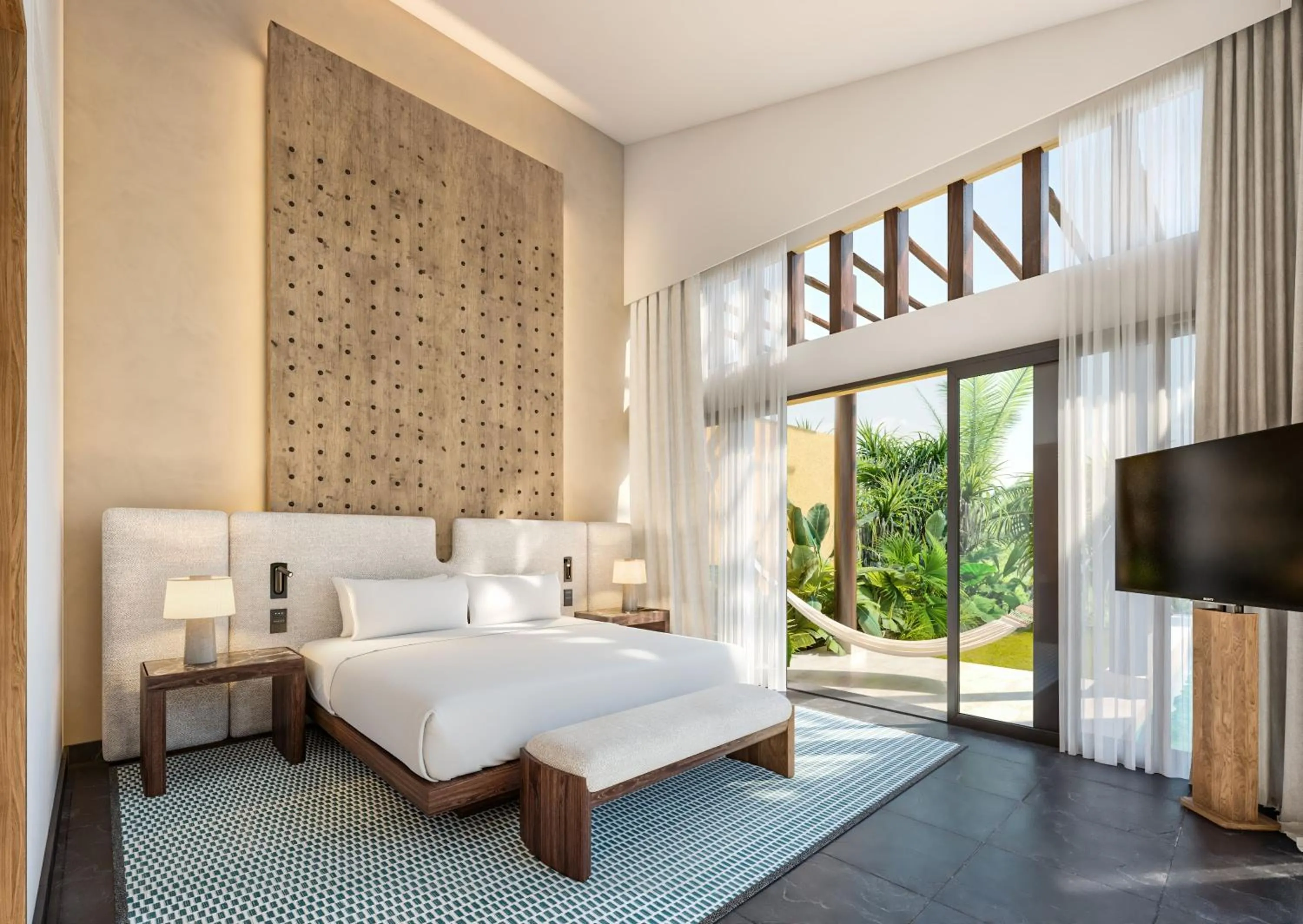 Bed in Banyan Tree Mayakoba