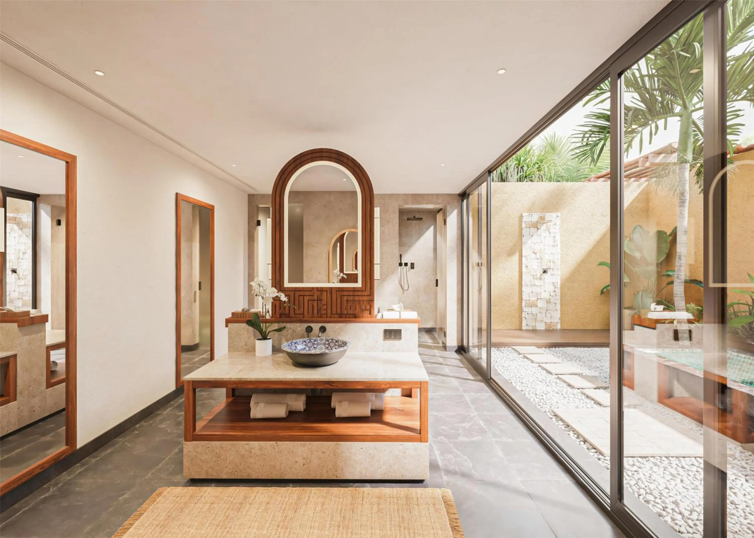 Bathroom in Banyan Tree Mayakoba