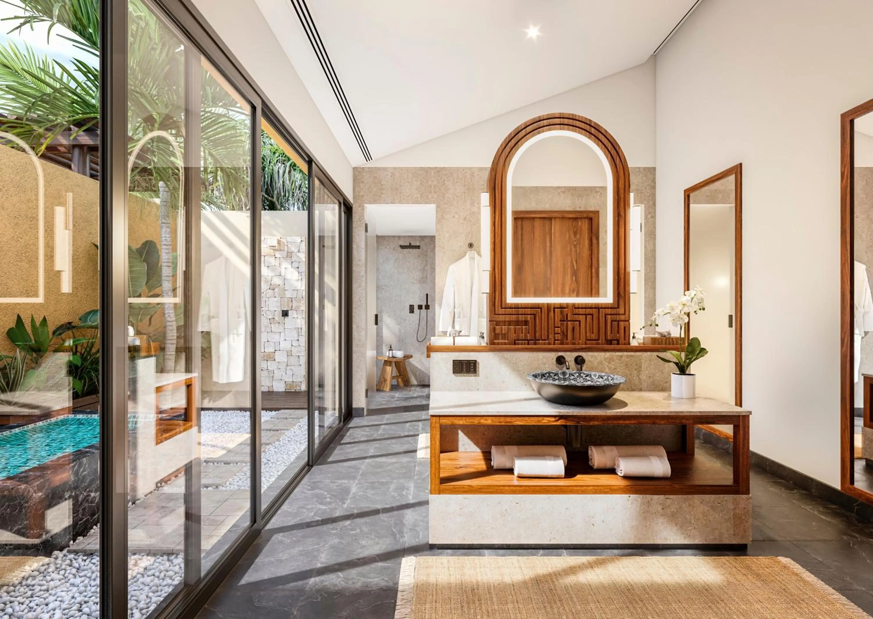 Bathroom in Banyan Tree Mayakoba
