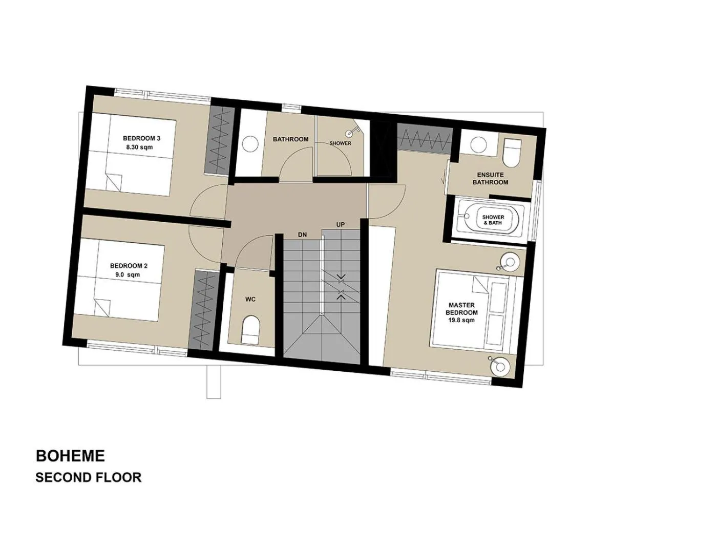 Floor plan in Boheme by H2 Life
