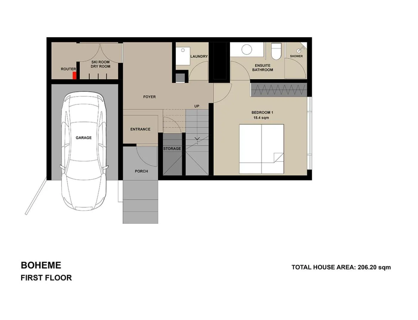 Floor plan in Boheme by H2 Life