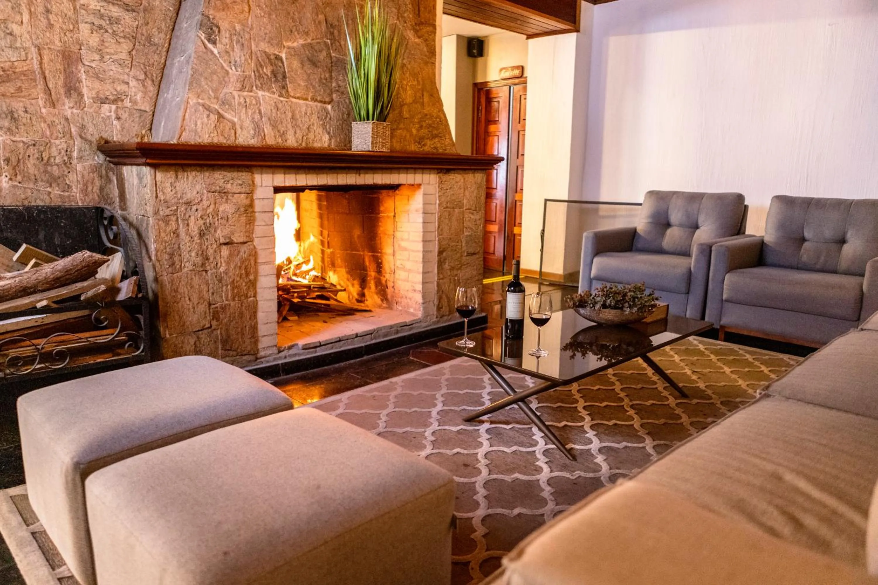 Living room in Hotel Leão da Montanha