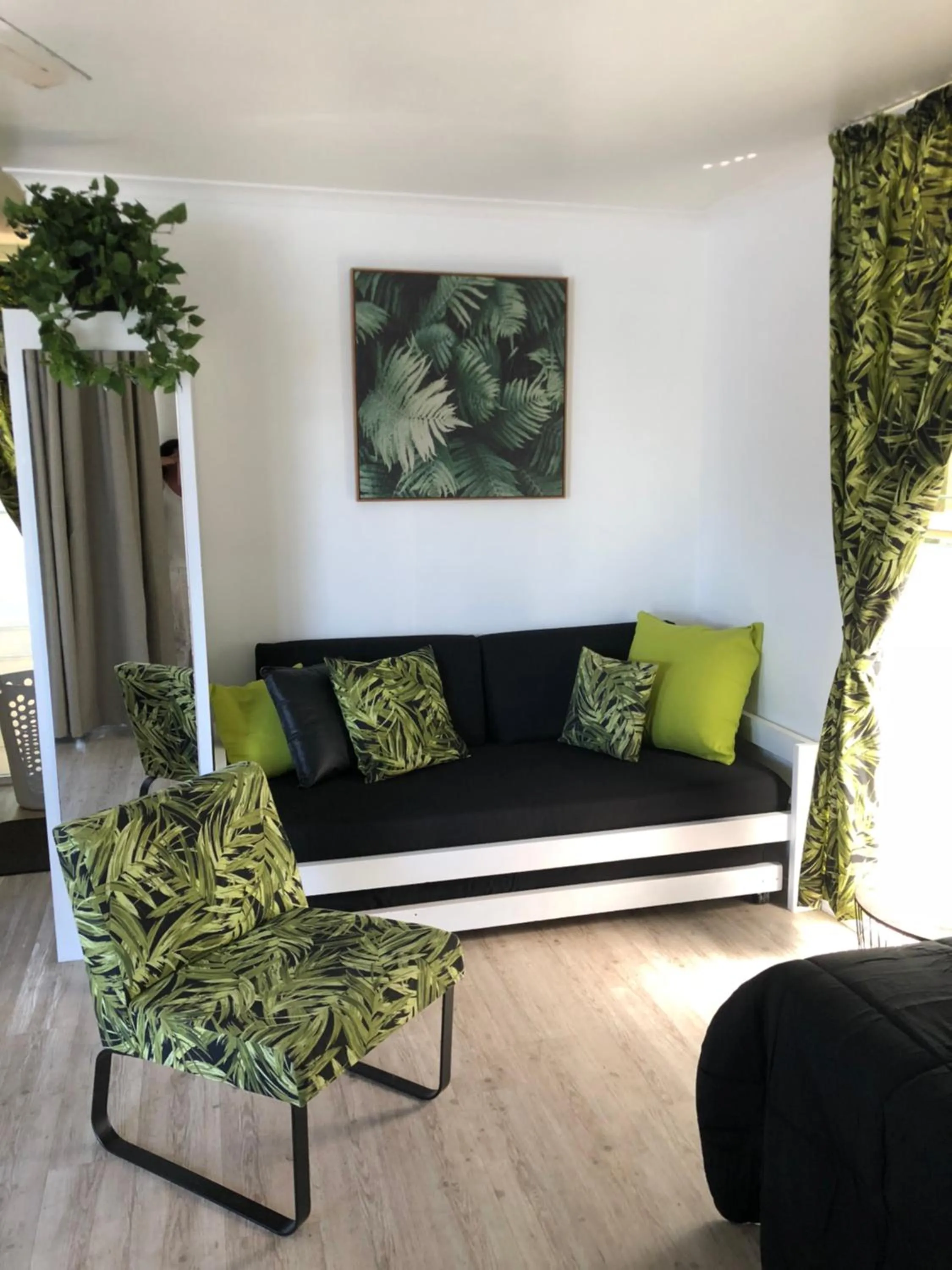 Living room in Maroochy River Bungalows