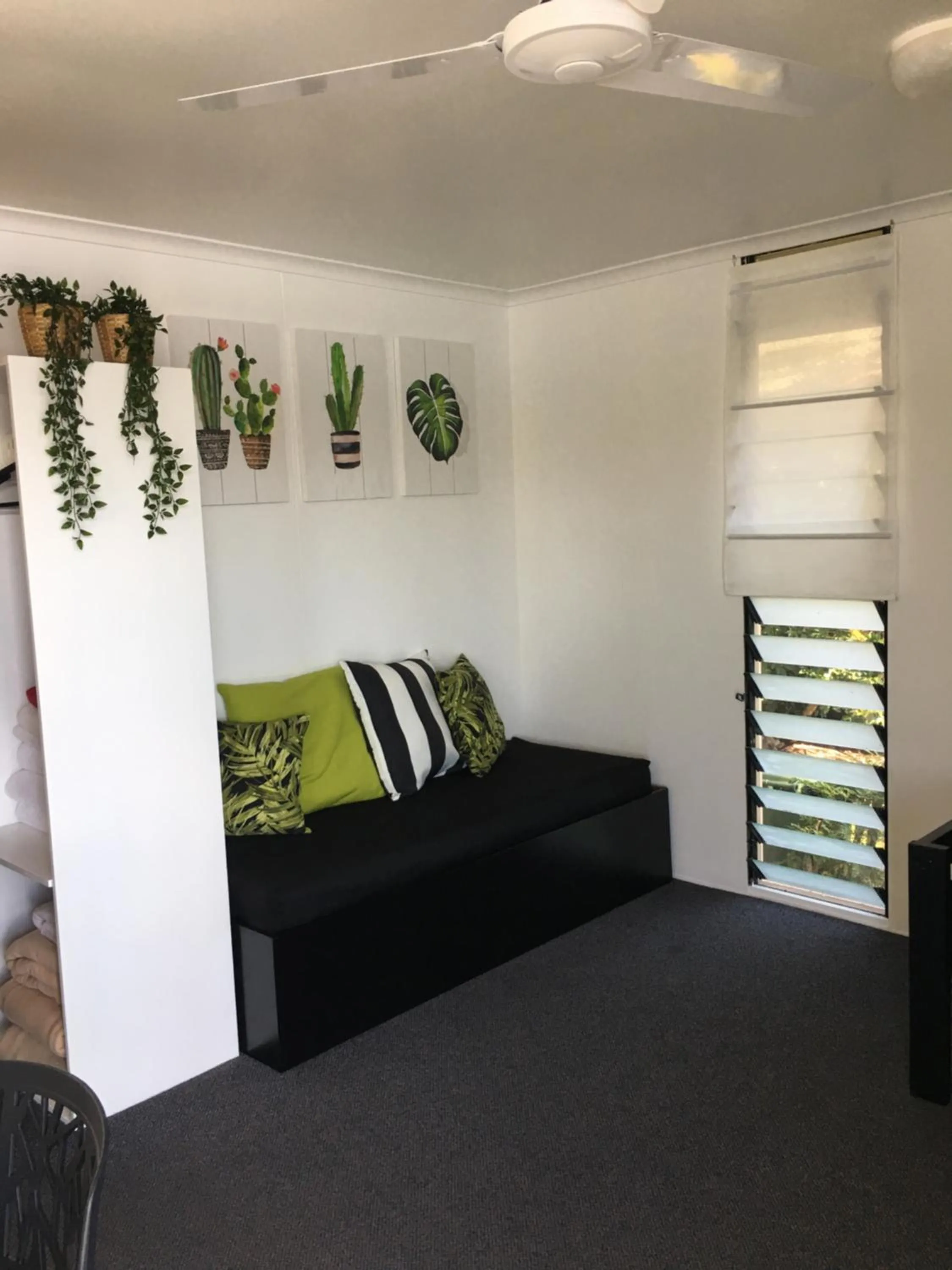 Living room in Maroochy River Bungalows