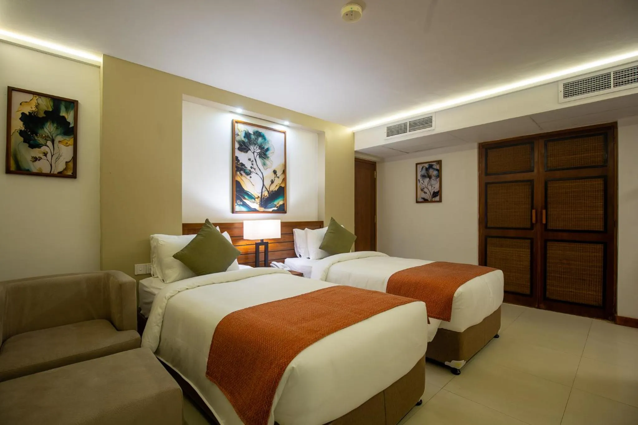 Bedroom, Bed in Pegasus Reef - A Beach Resort in Colombo