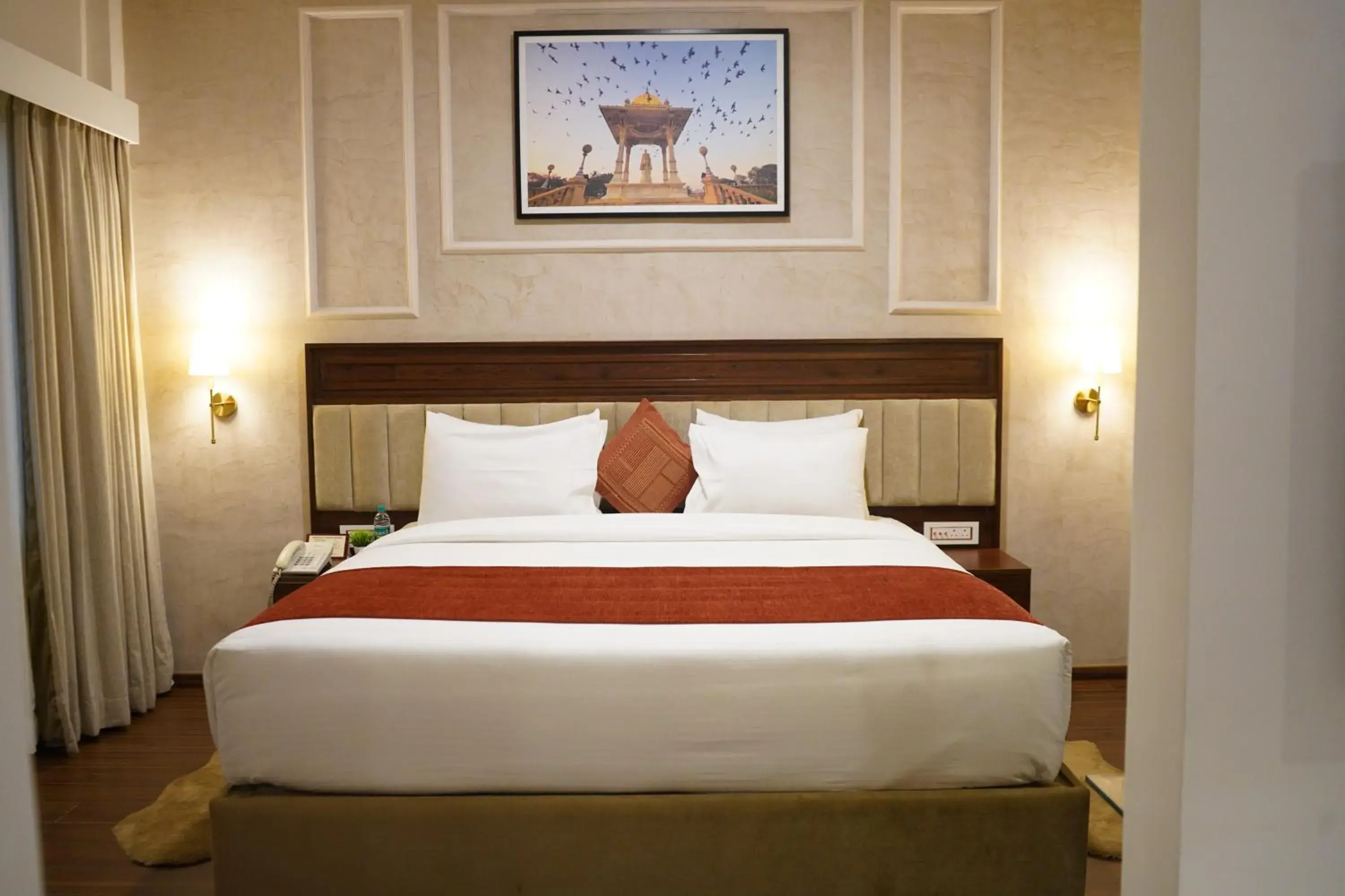 Bed in Nalapad's Hotel Bangalore International Bed in Nalapad's Hotel Bangalore International