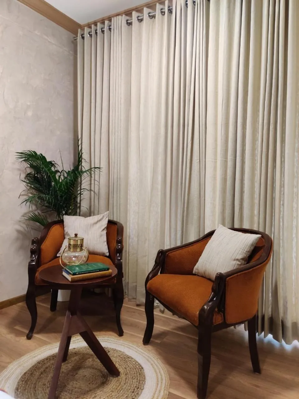 Seating area in Nalapad's Hotel Bangalore International