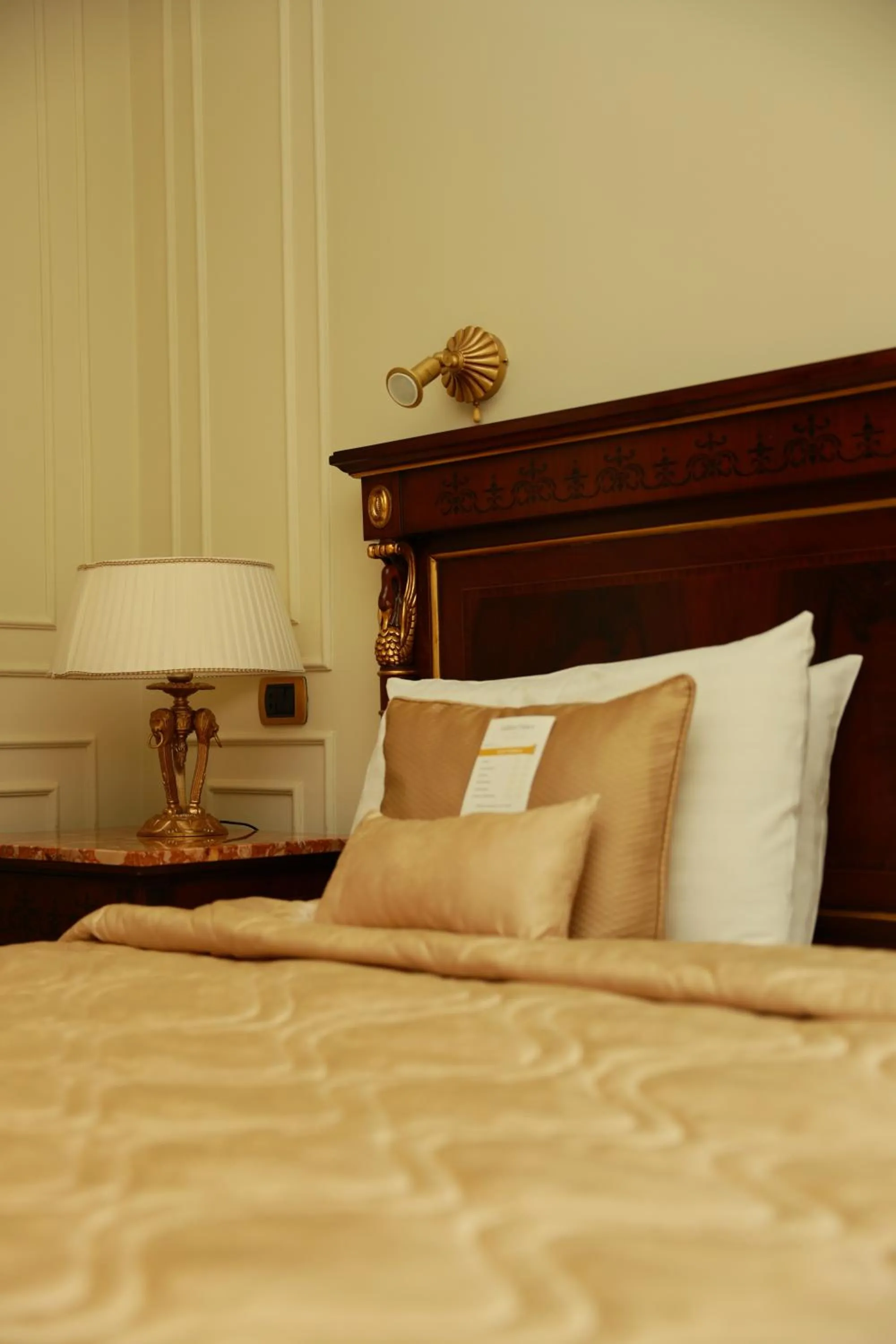 Bed in Golden Palace Hotel Yerevan