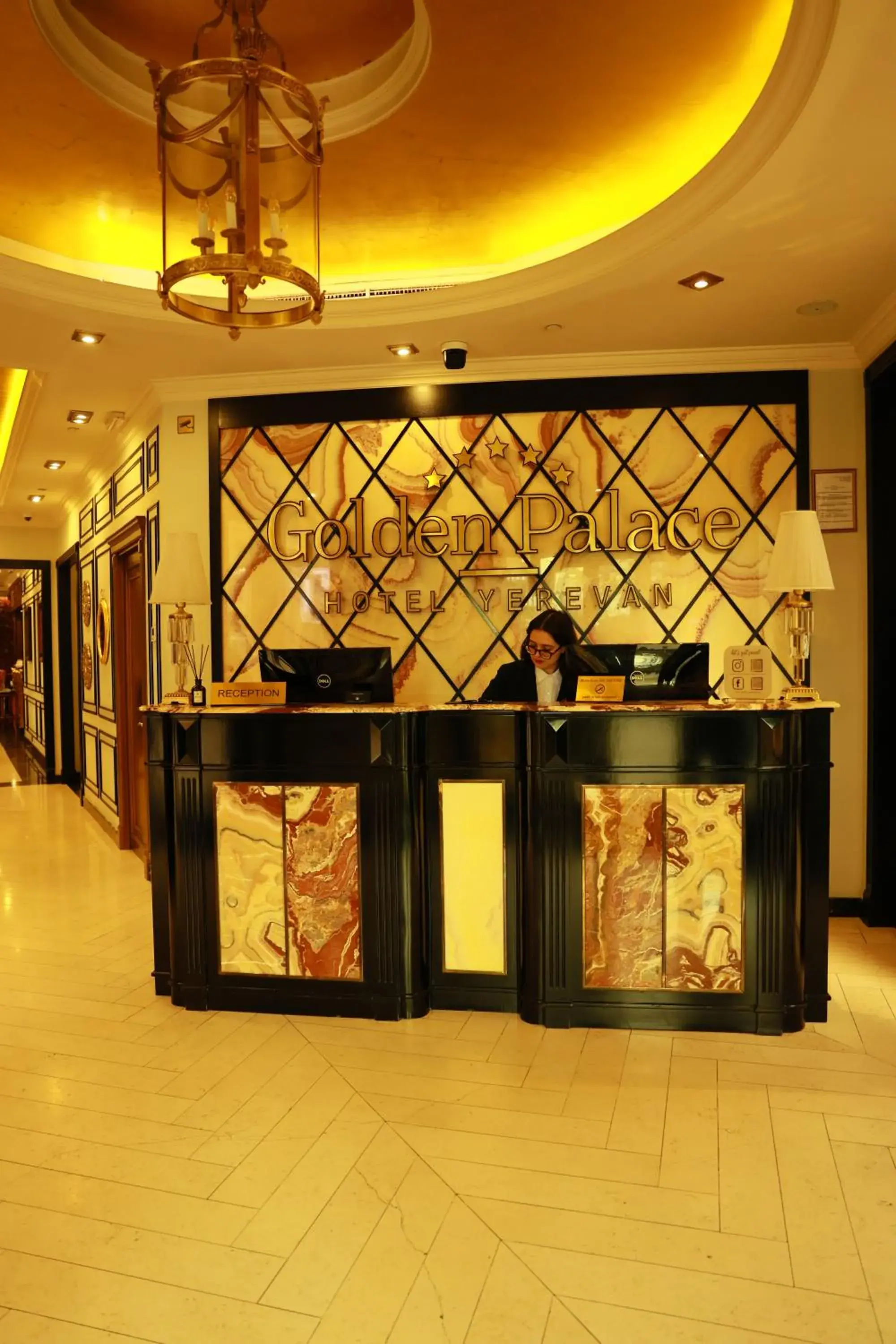 Lobby or reception in Golden Palace Hotel Yerevan Lobby or reception in Golden Palace Hotel Yerevan
