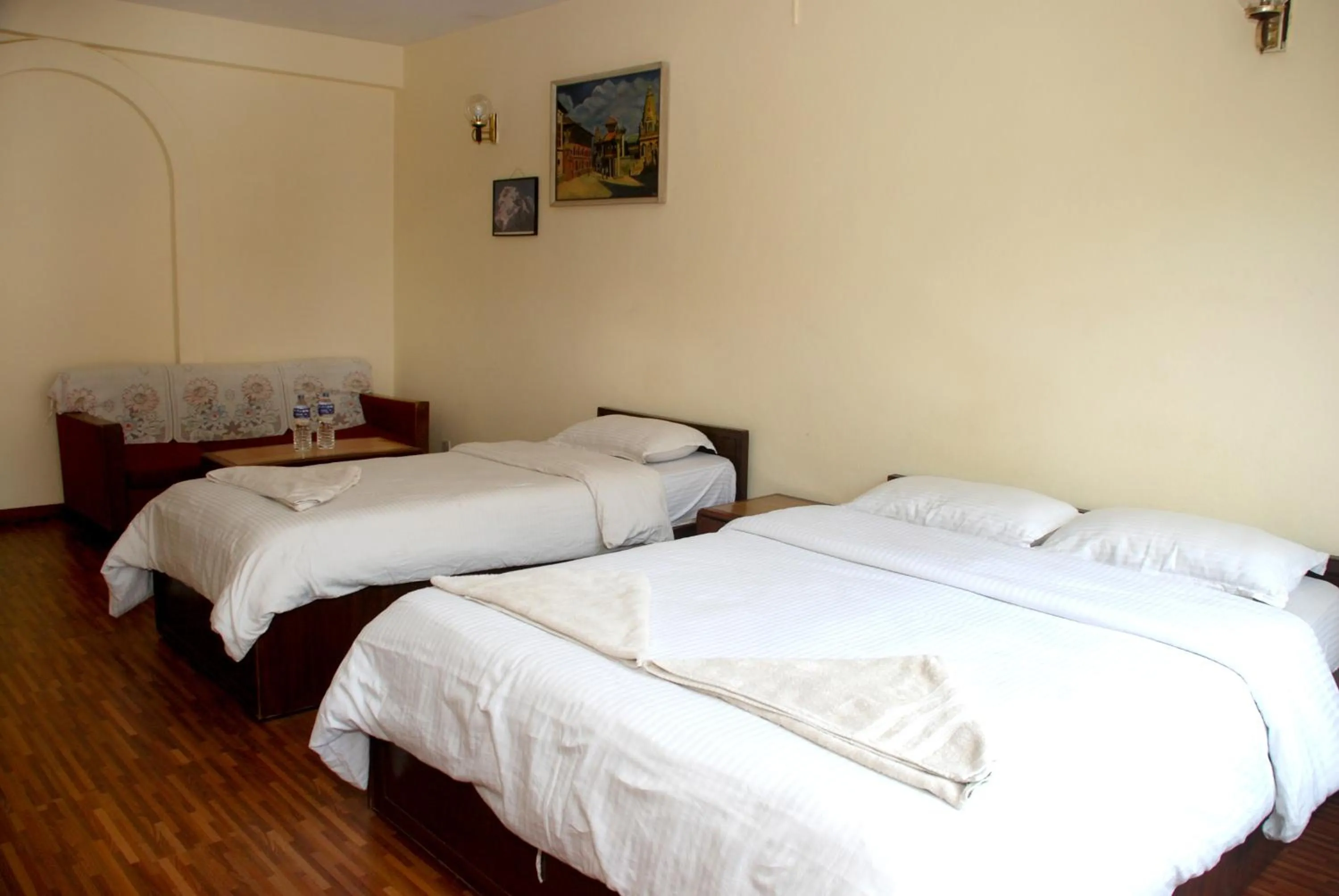 Bed in Kathmandu Madhuban Guest House