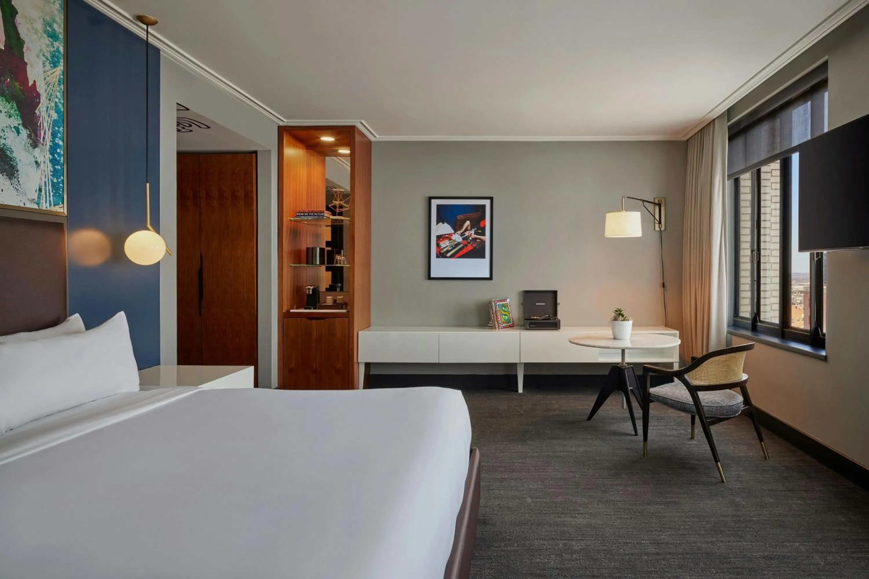 Photo of the whole room, Bed in Renaissance Saint Elm Dallas Downtown Hotel