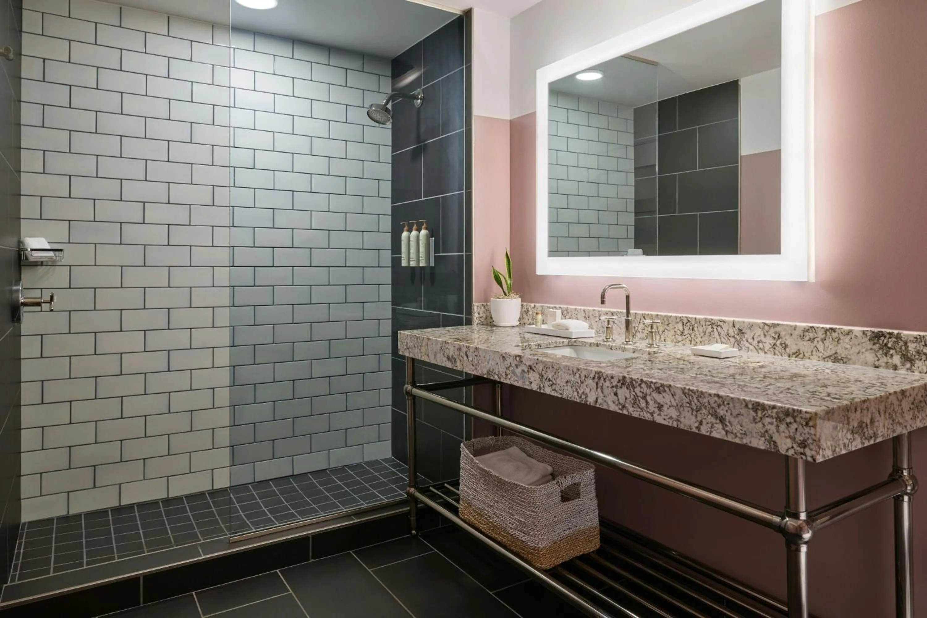 Bathroom in Renaissance Saint Elm Dallas Downtown Hotel