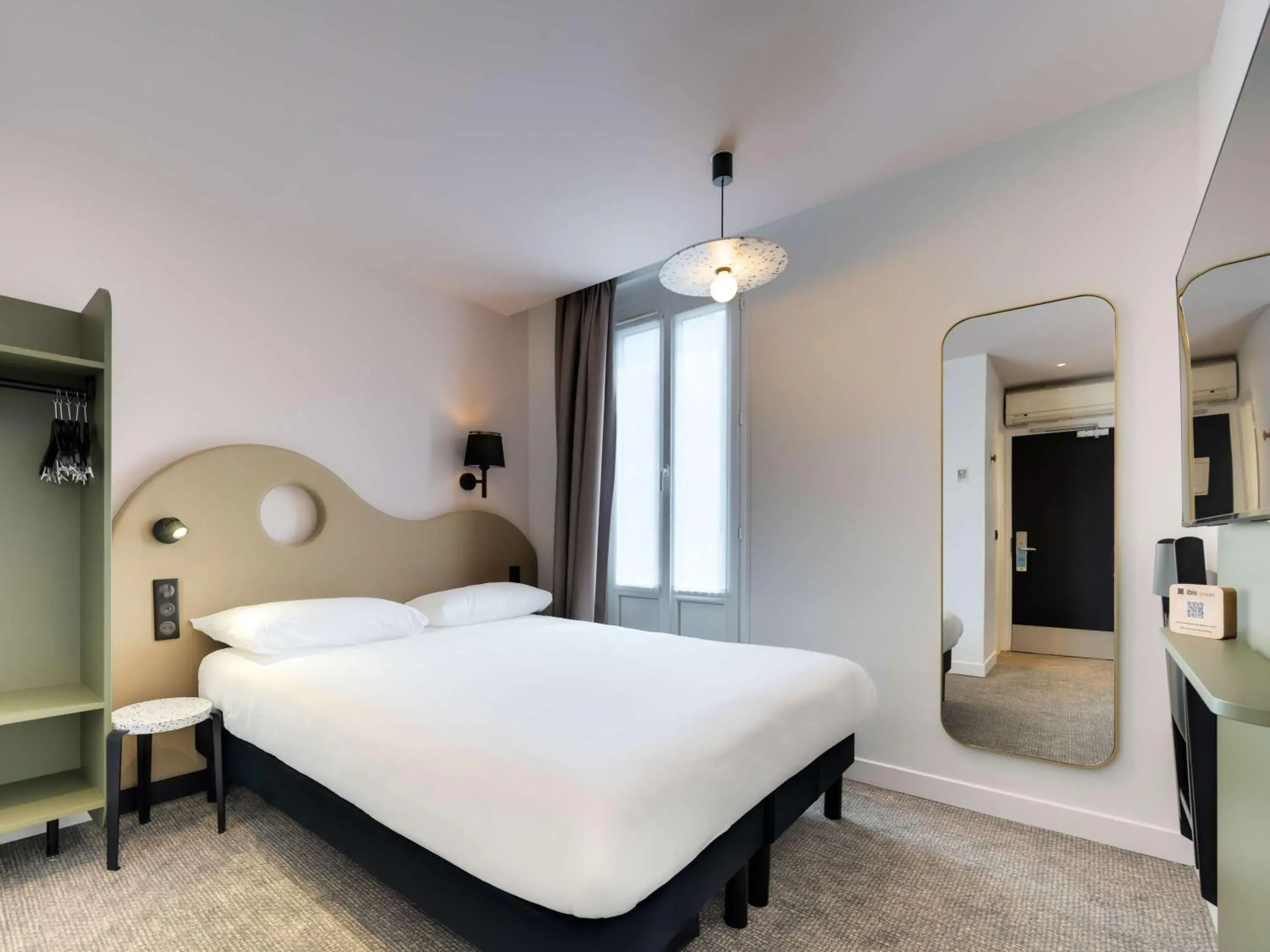 Bedroom, Bed in ibis Styles Paris Cadet Lafayette Bedroom, Bed in ibis Styles Paris Cadet Lafayette