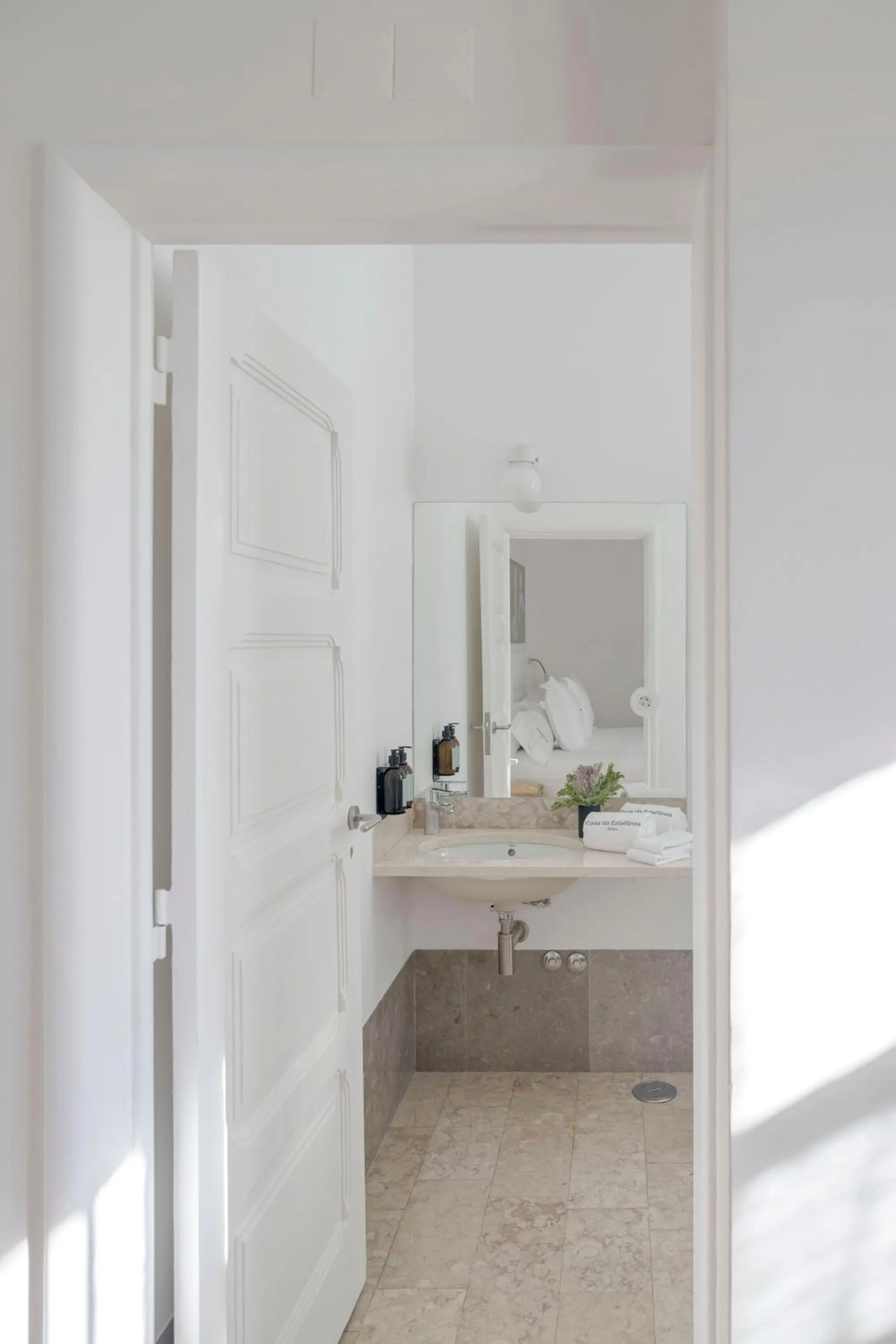 Bathroom, Bed in Casa da Estefânea