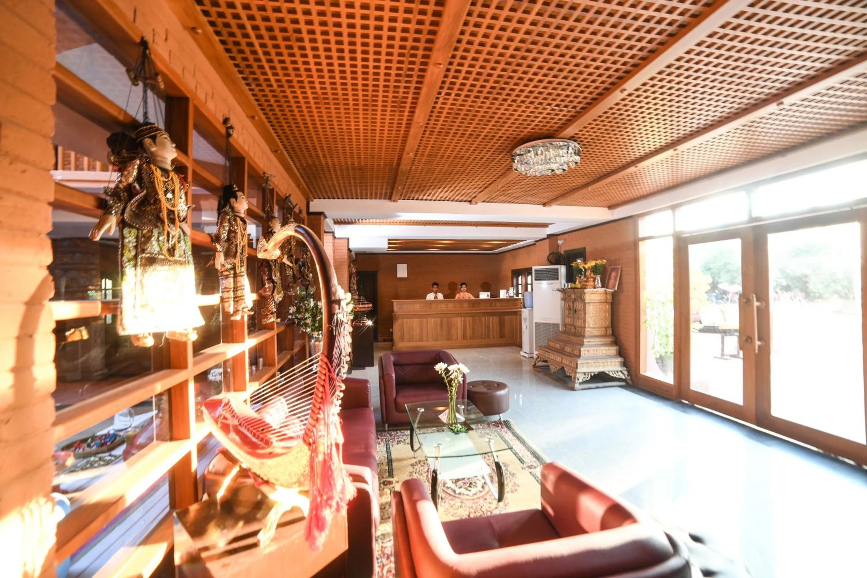 Communal lounge/ TV room in Bagan View Hotel