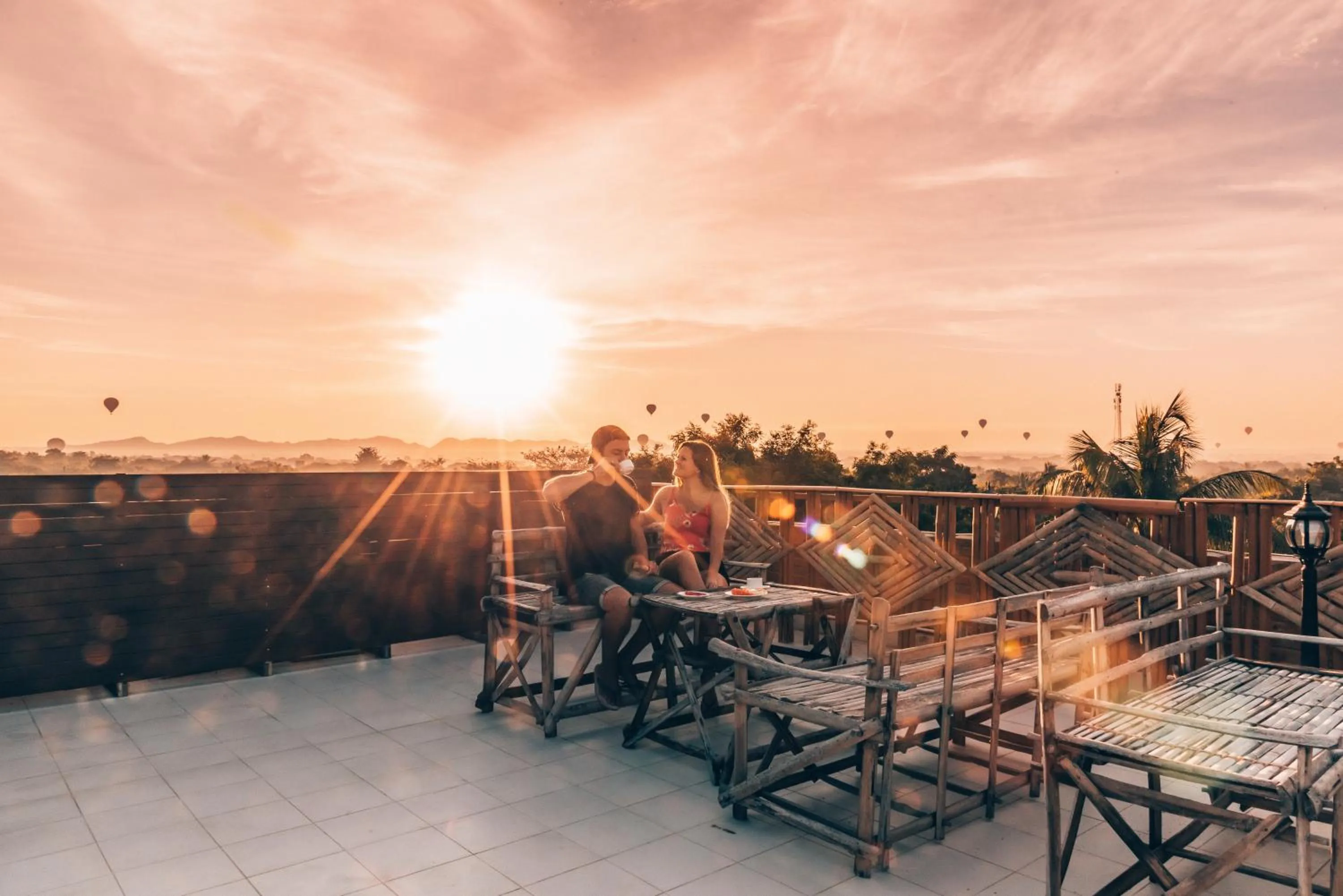 Balcony/Terrace in Bagan View Hotel