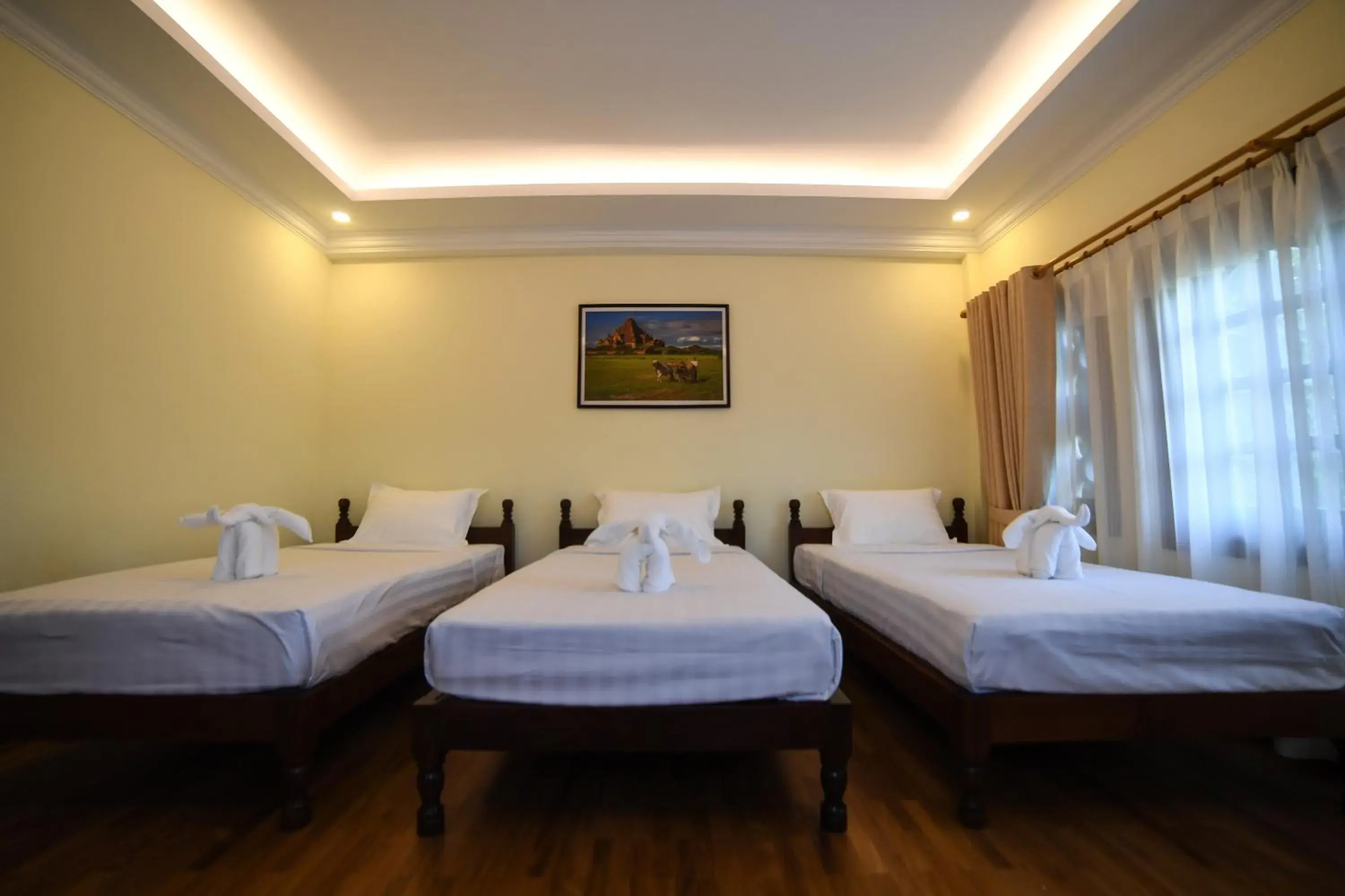 Bed in Bagan View Hotel Bed in Bagan View Hotel