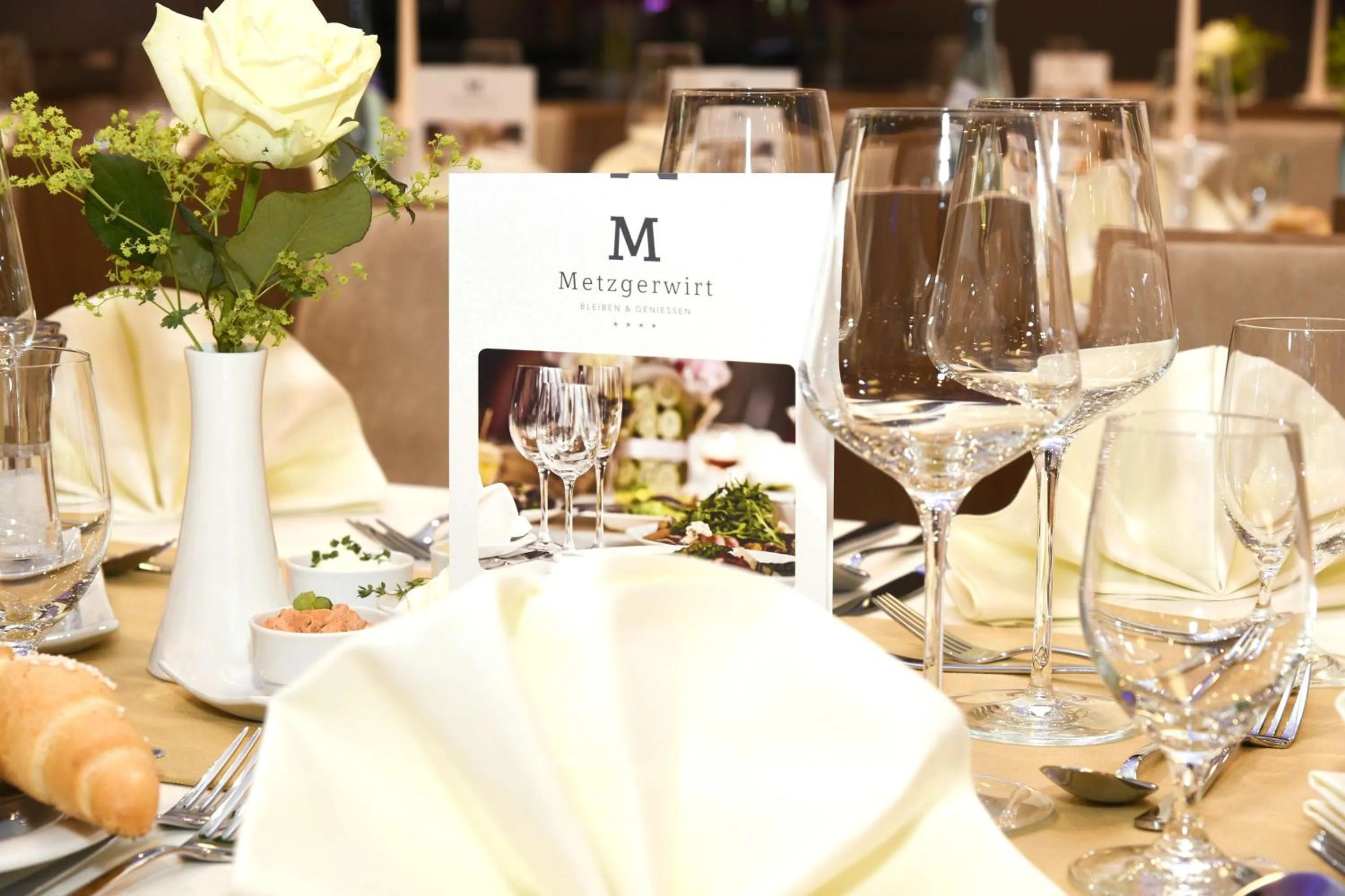 Food and drinks in Hotel Metzgerwirt