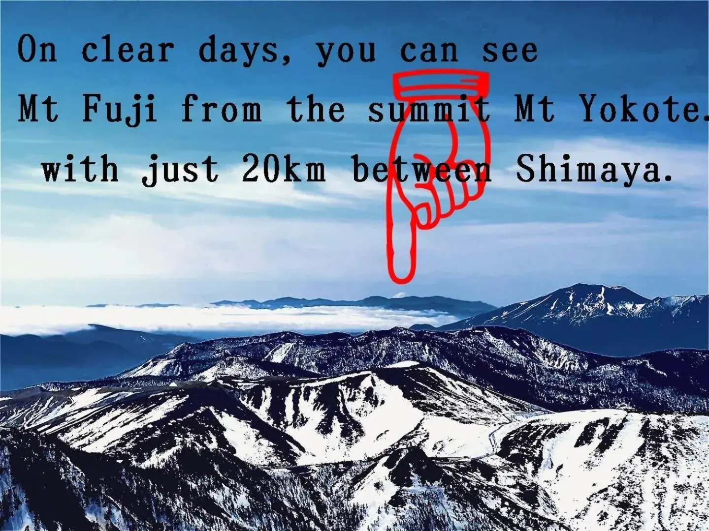 Mountain view in Shimaya Mountain view in Shimaya