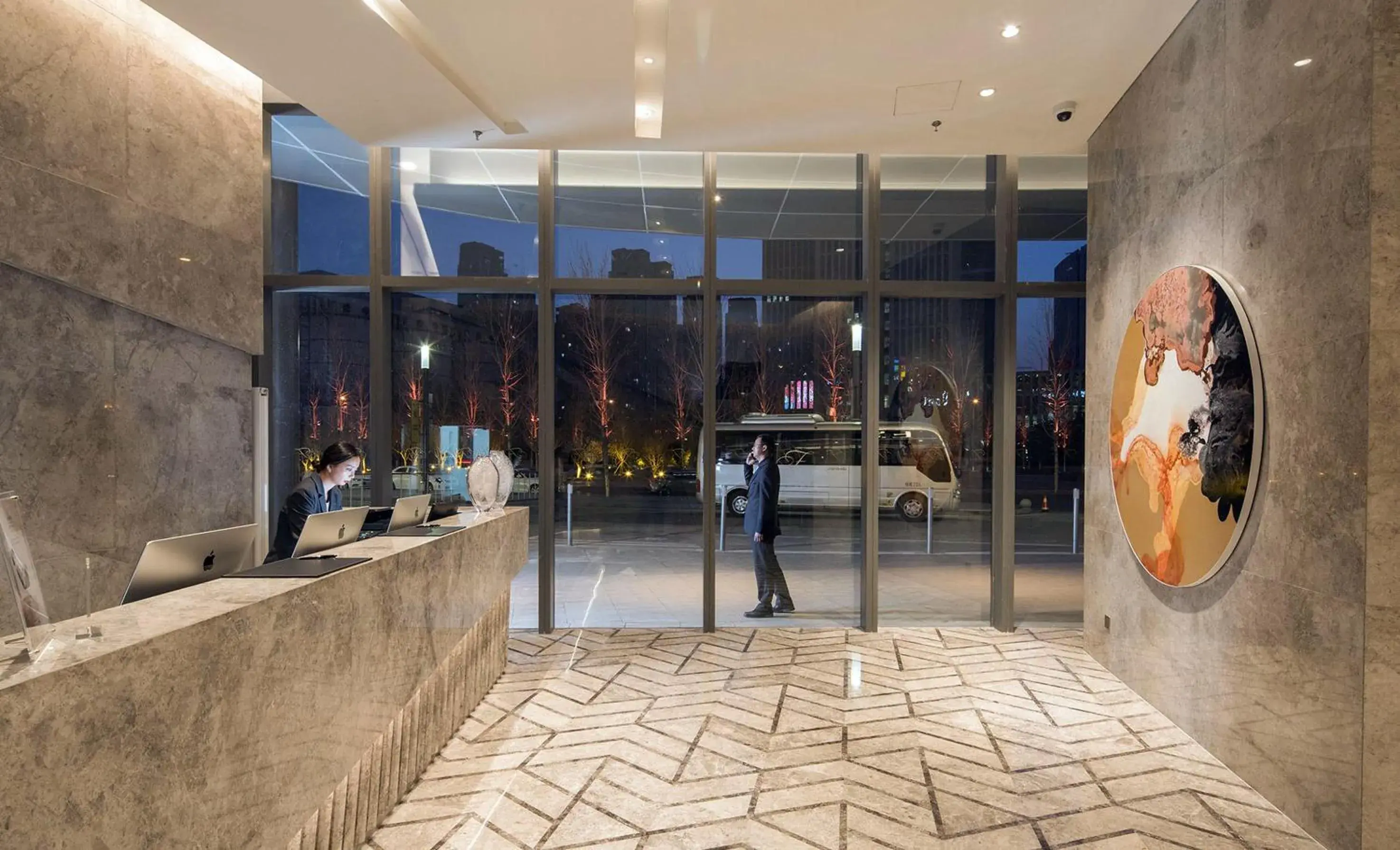 Lobby or reception in Fraser Suites Dalian Lobby or reception in Fraser Suites Dalian