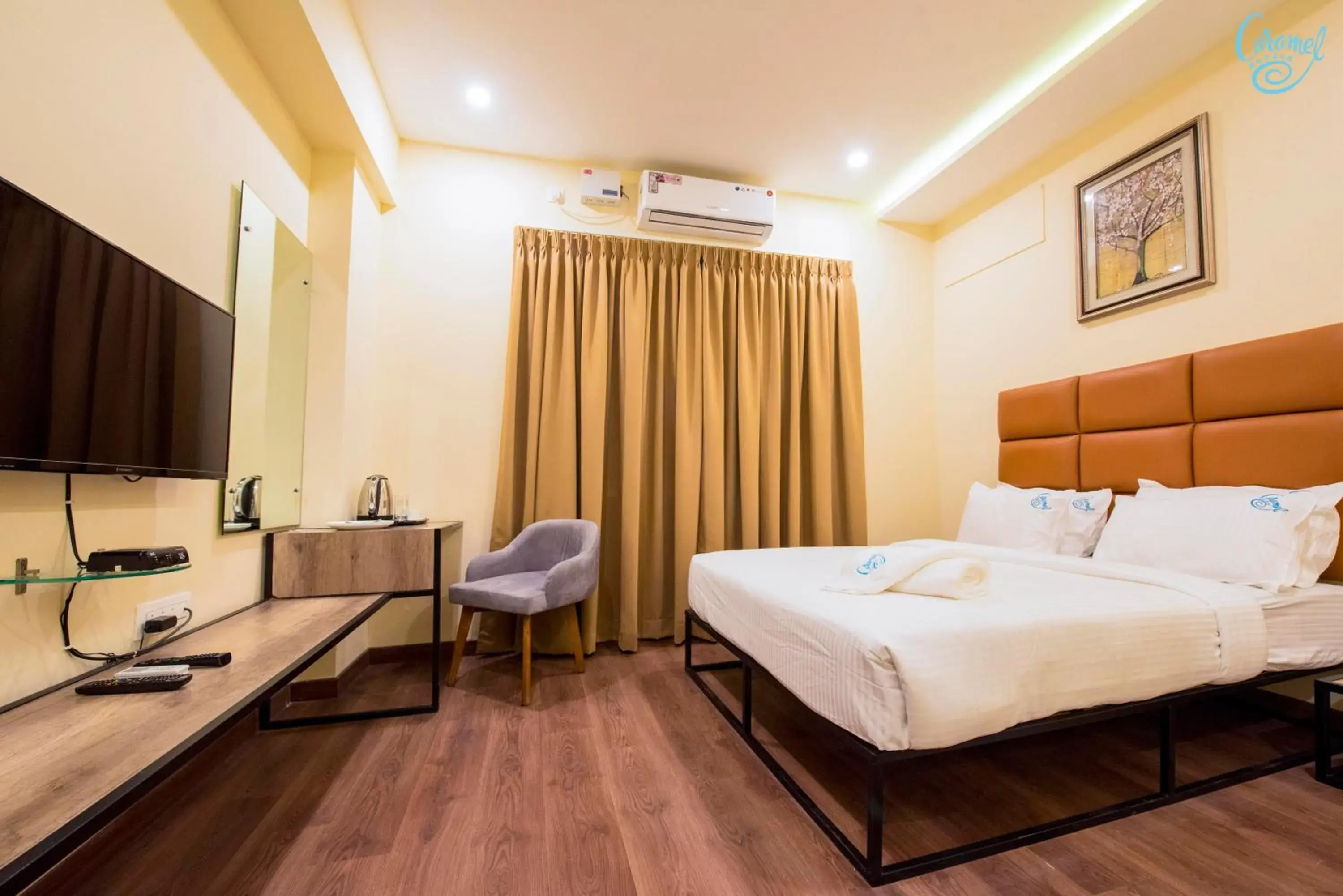 Bedroom, Bed in Caramel Hotels Bedroom, Bed in Caramel Hotels