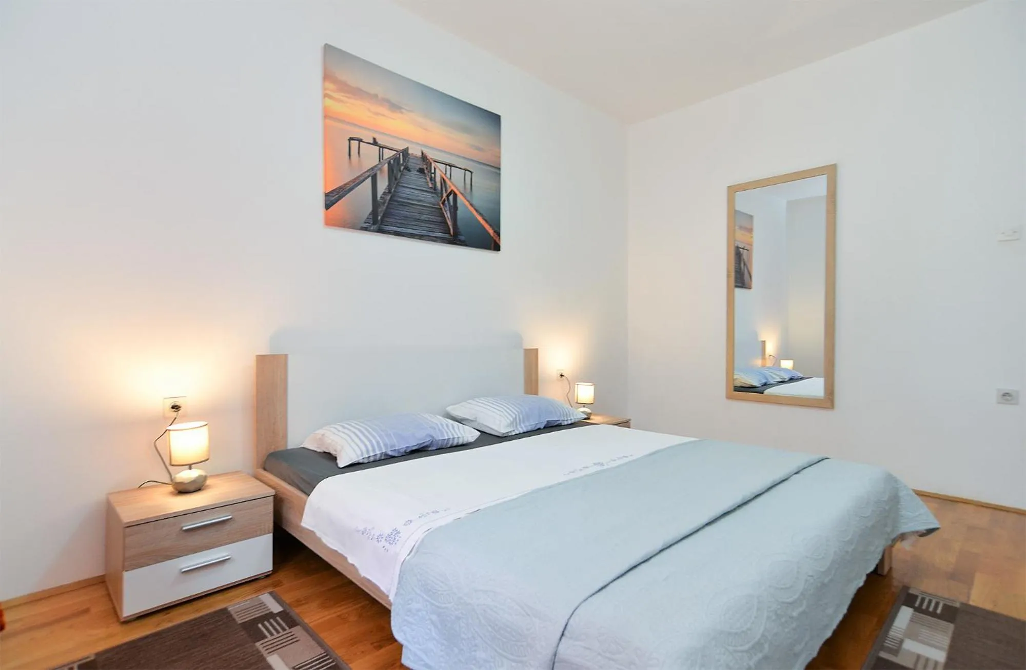 Bed in Apartments Fazana 407
