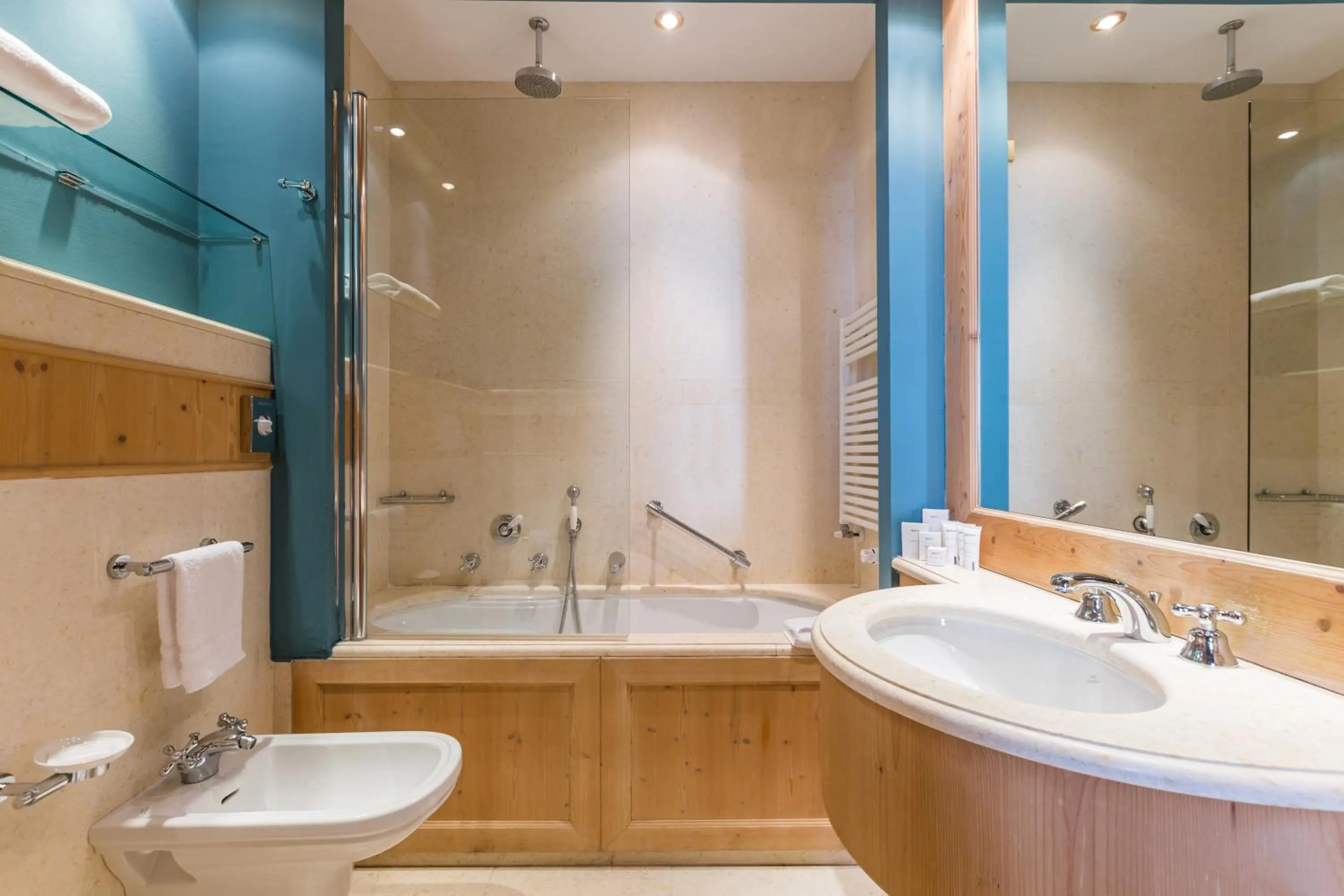 Bathroom in Radisson Residences Savoia Palace Cortina d’Ampezzo